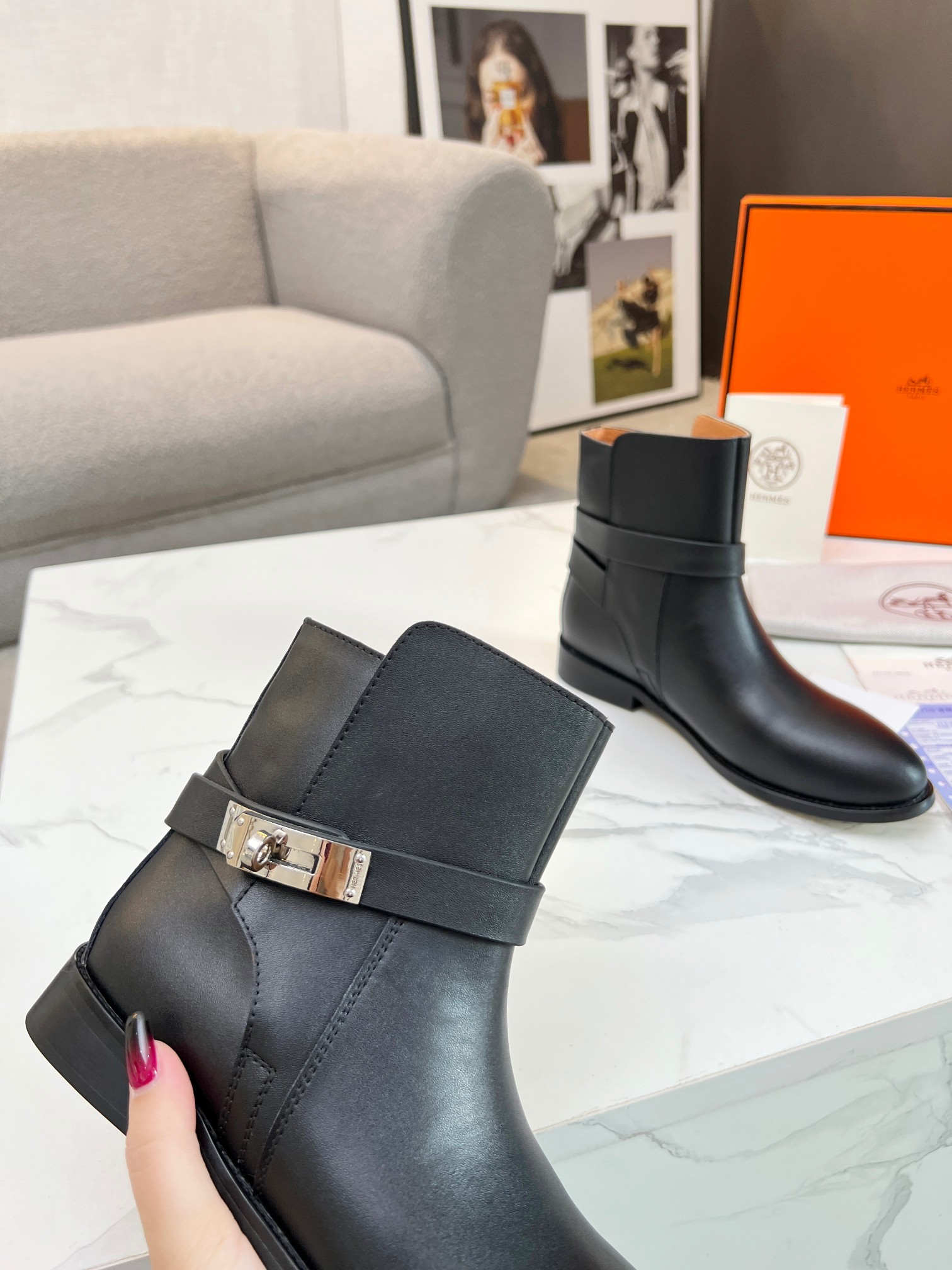 Hermes Women Kelly Boots Size 36-41