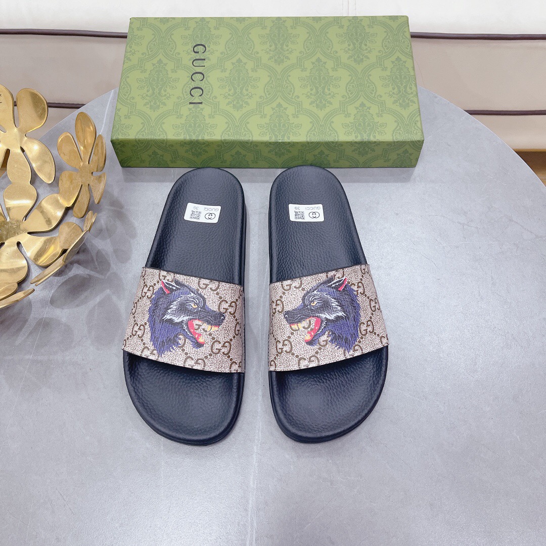 Gucci GG Slippers Size 39-46 12-Color