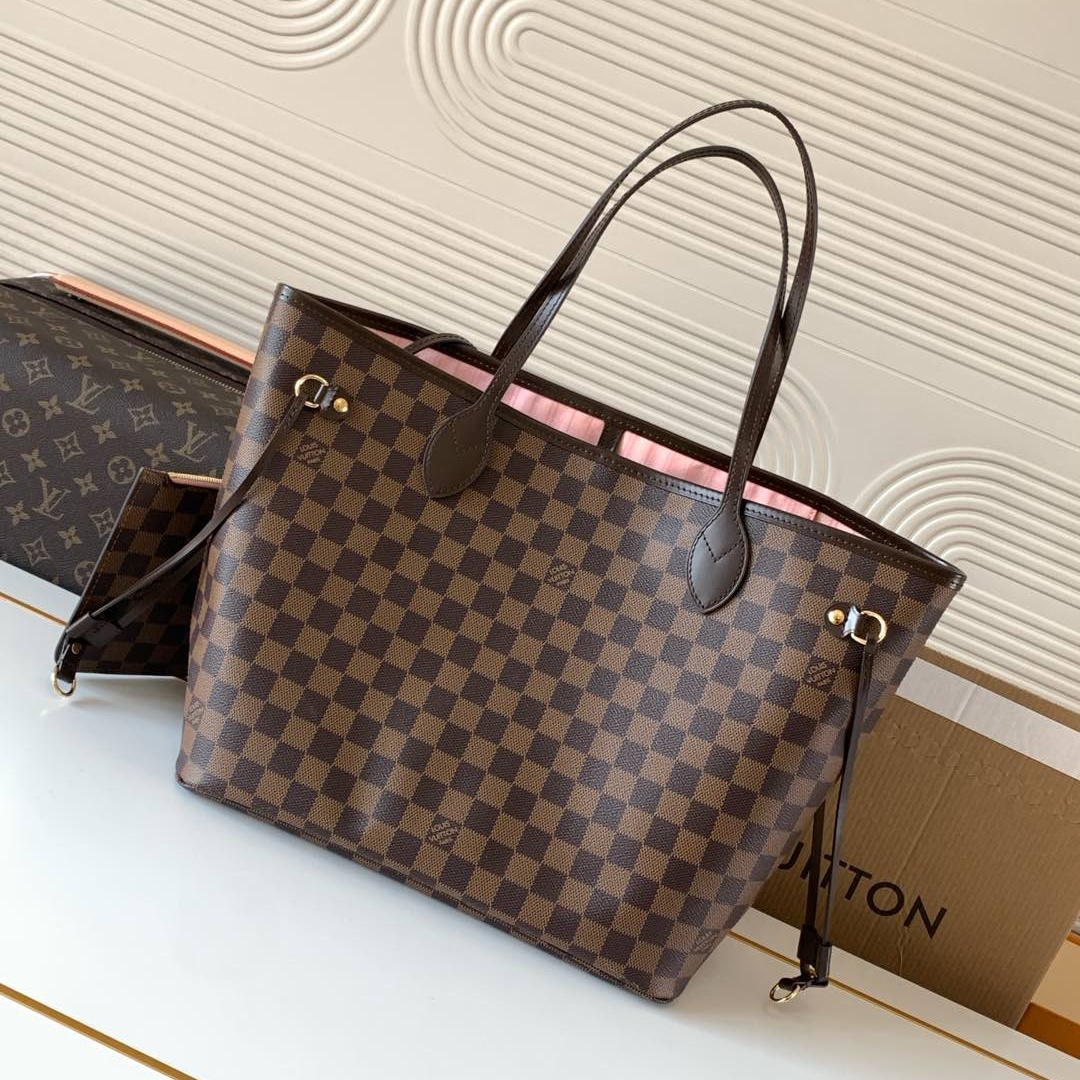 Louis Vuitton N40598 Neverfull MM Tote Bag  Size 31*28*14cm