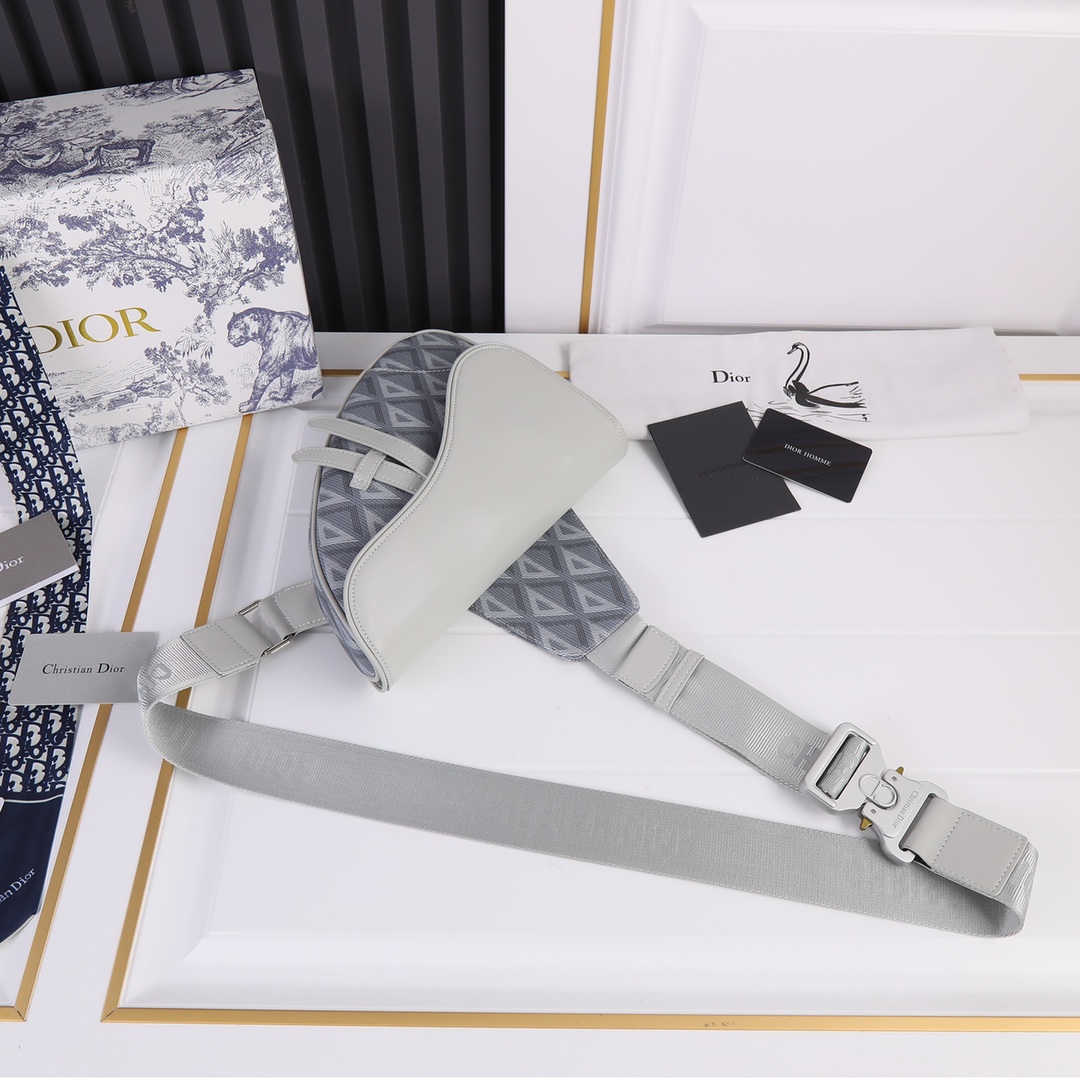 Dior 2022SS Pre-Fall Saddle Men Shoulder Bags 20*28.6*5cm