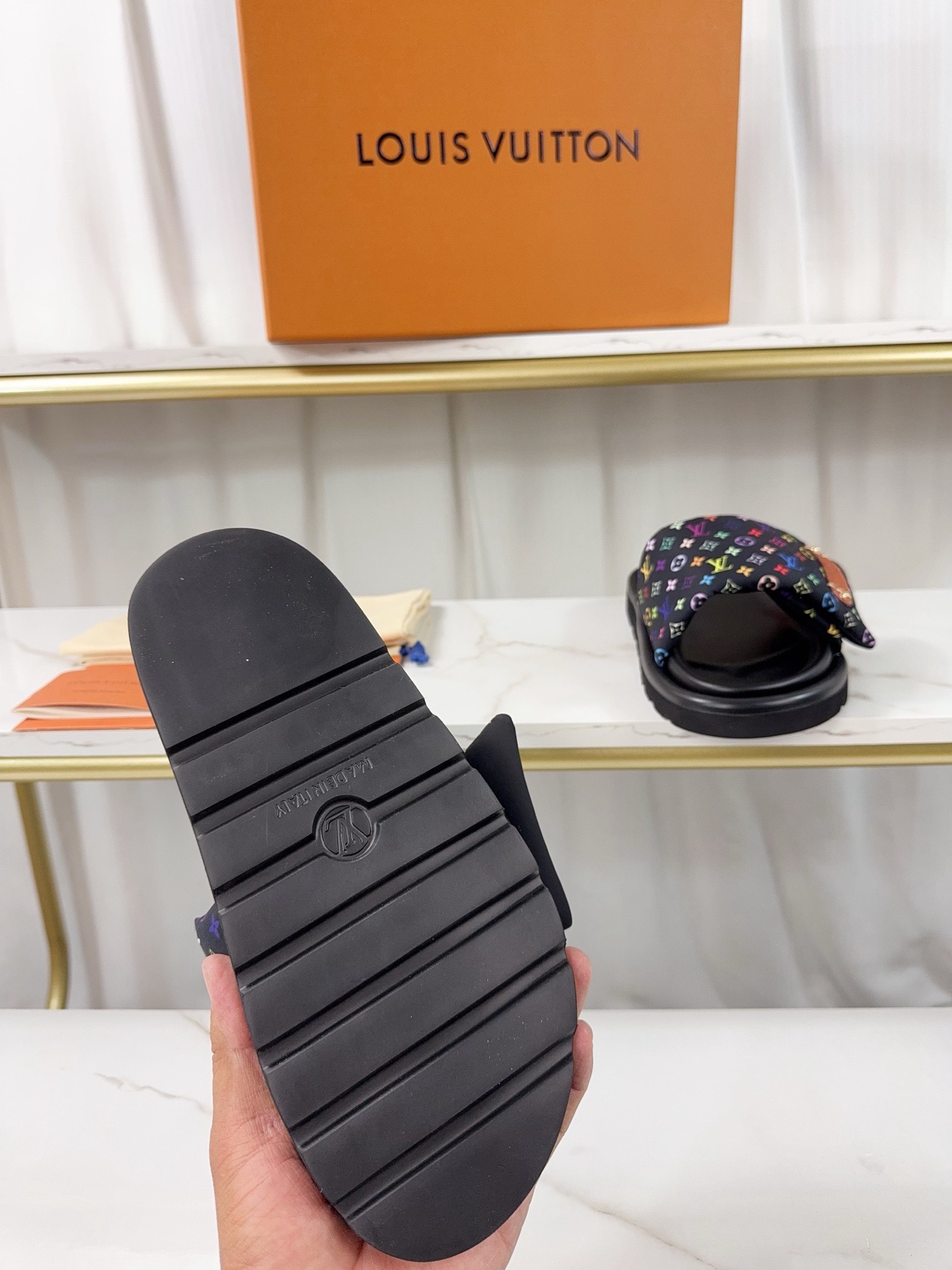 Louis Vuitton Pool Pillow Flat Comfort Slippers Size 36-46