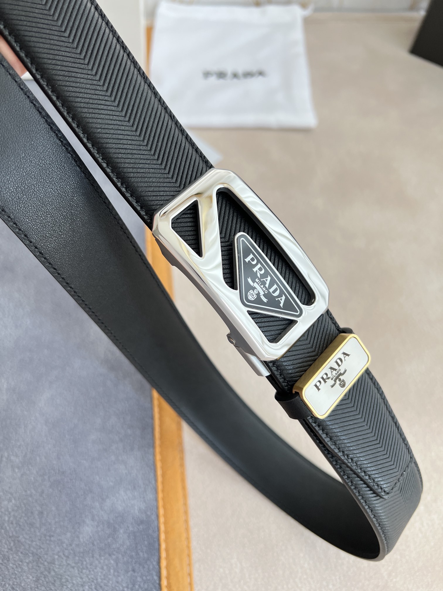 Prada Men Belt Width 3.5cm