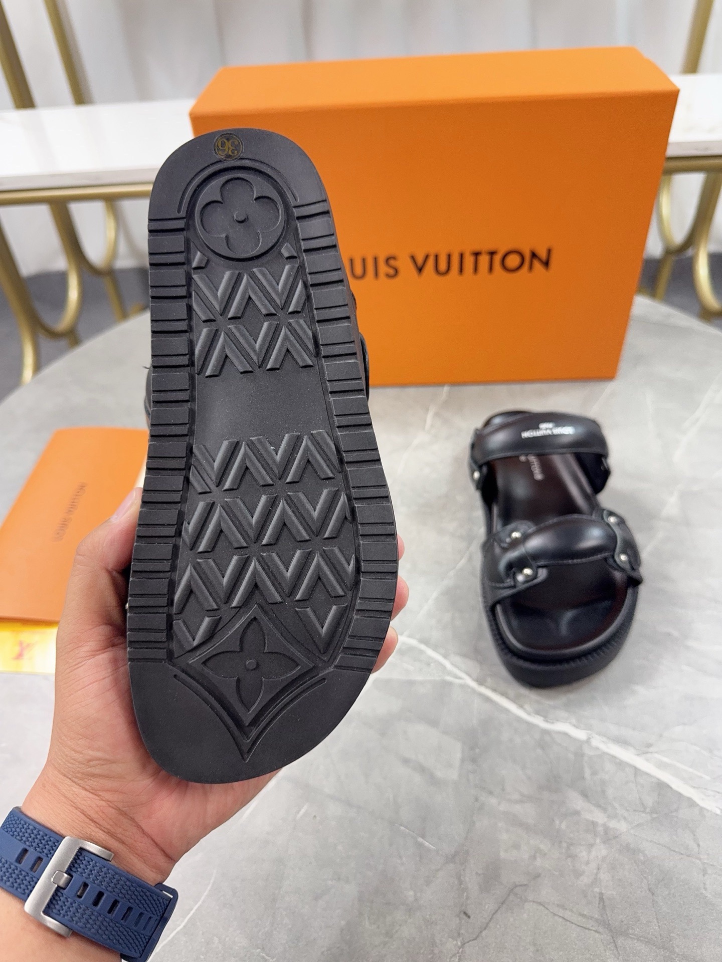 Louis Vuitton Pool Pillow Flat Comfort Slippers Size 36-46