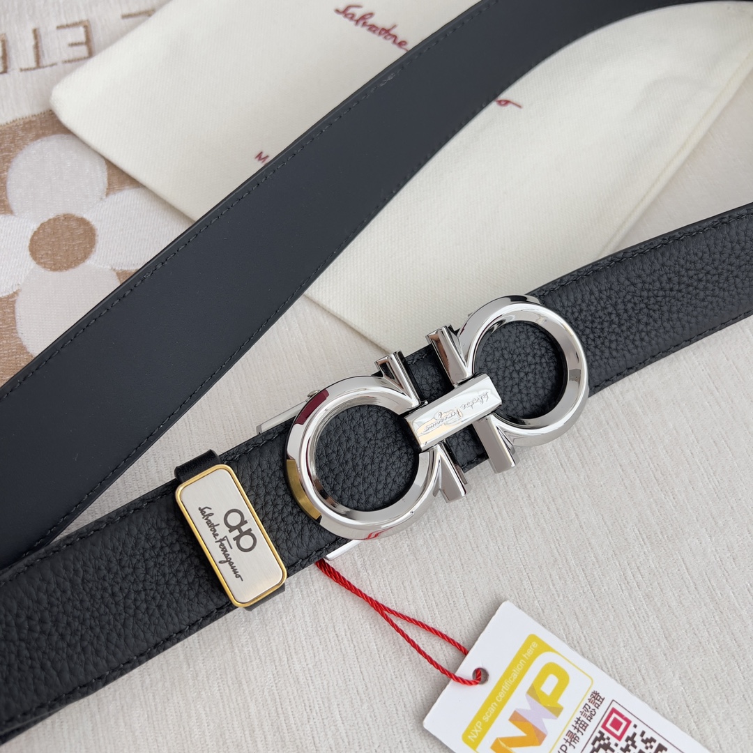 Ferragamo Men Belt Width 3.5cm