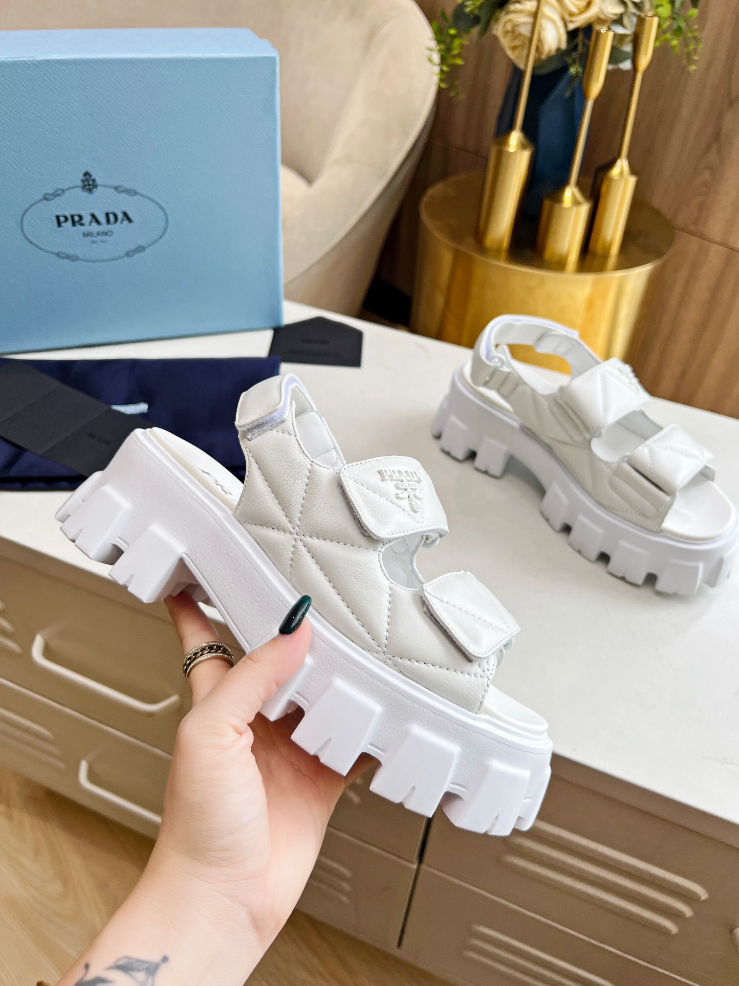 Prada 2024 New Monolith sandals Size 36-41
