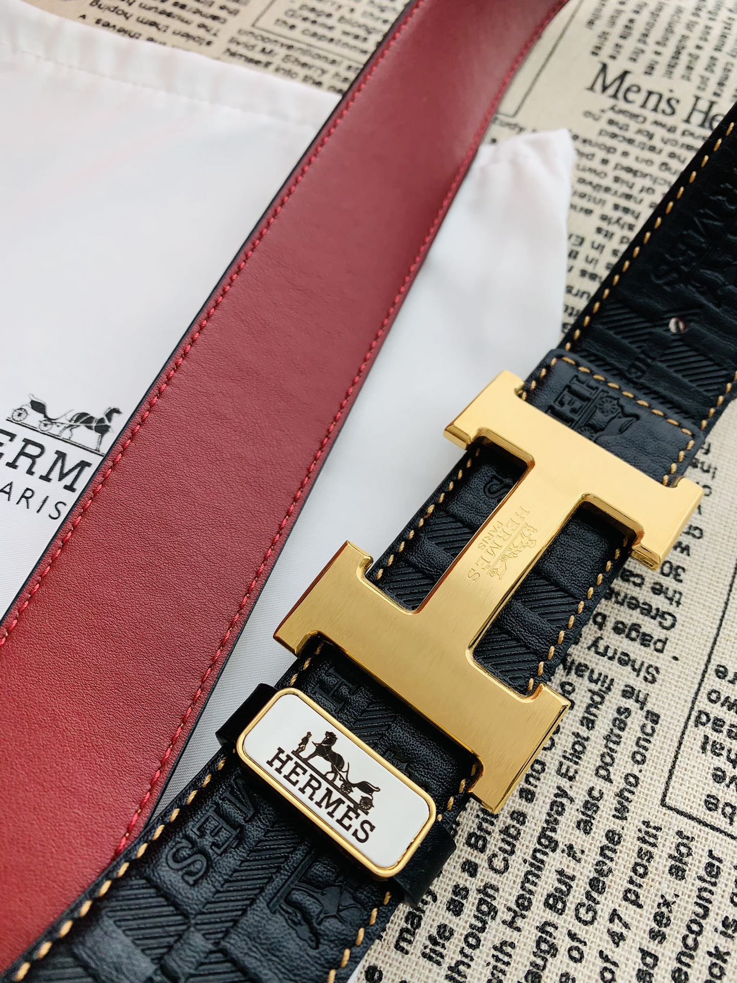 Hermes Men Belt Width 3.8cm