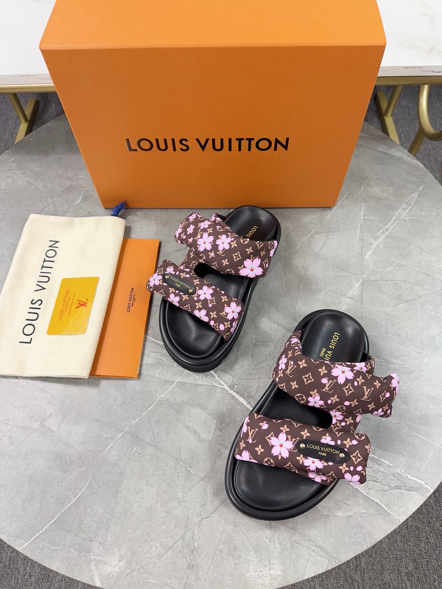 Louis Vuitton Pool Pillow Flat Comfort Slippers Size 36-46