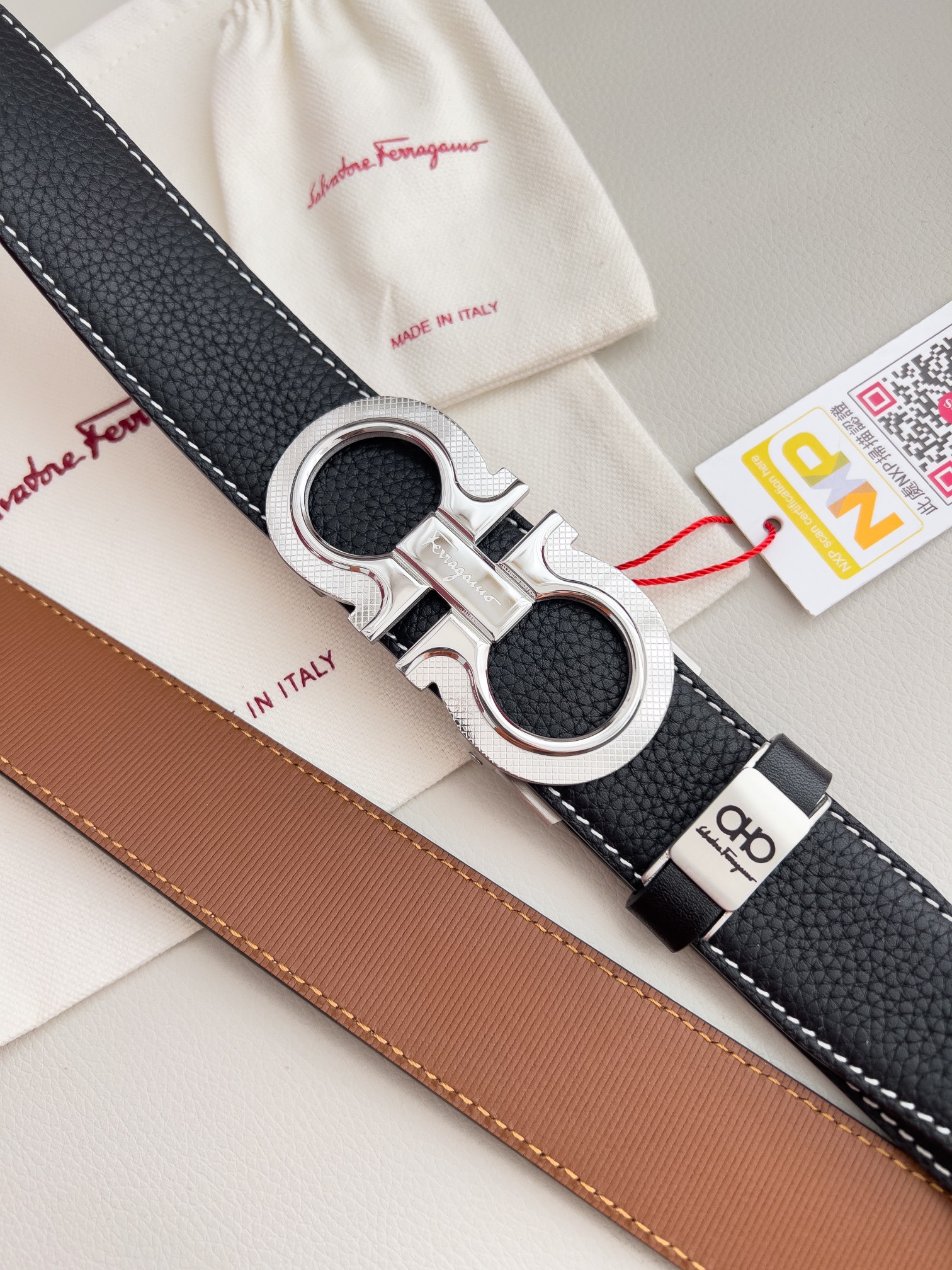 Ferragamo Men Belt Width 3.5cm