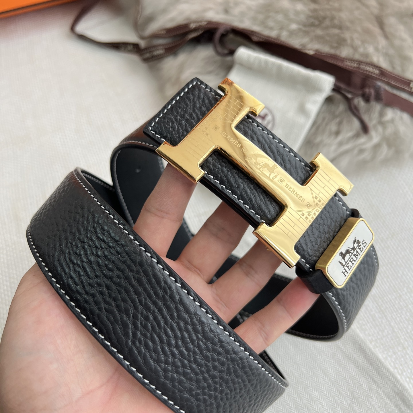 Hermes Men Belt Width 3.8cm