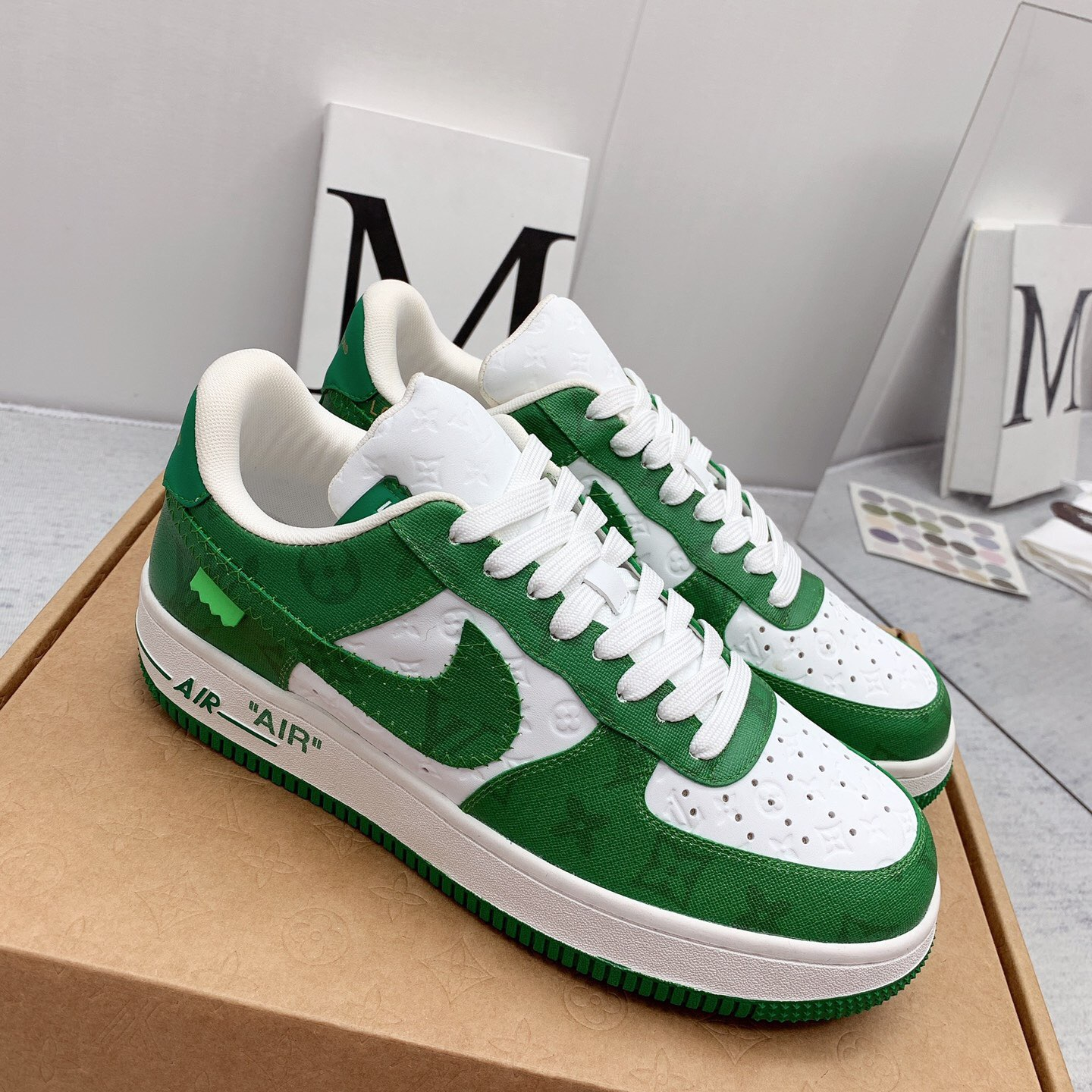 Louis Vuitton x Off White x Air Force 1 Sneaker Size 36-45   9-Color