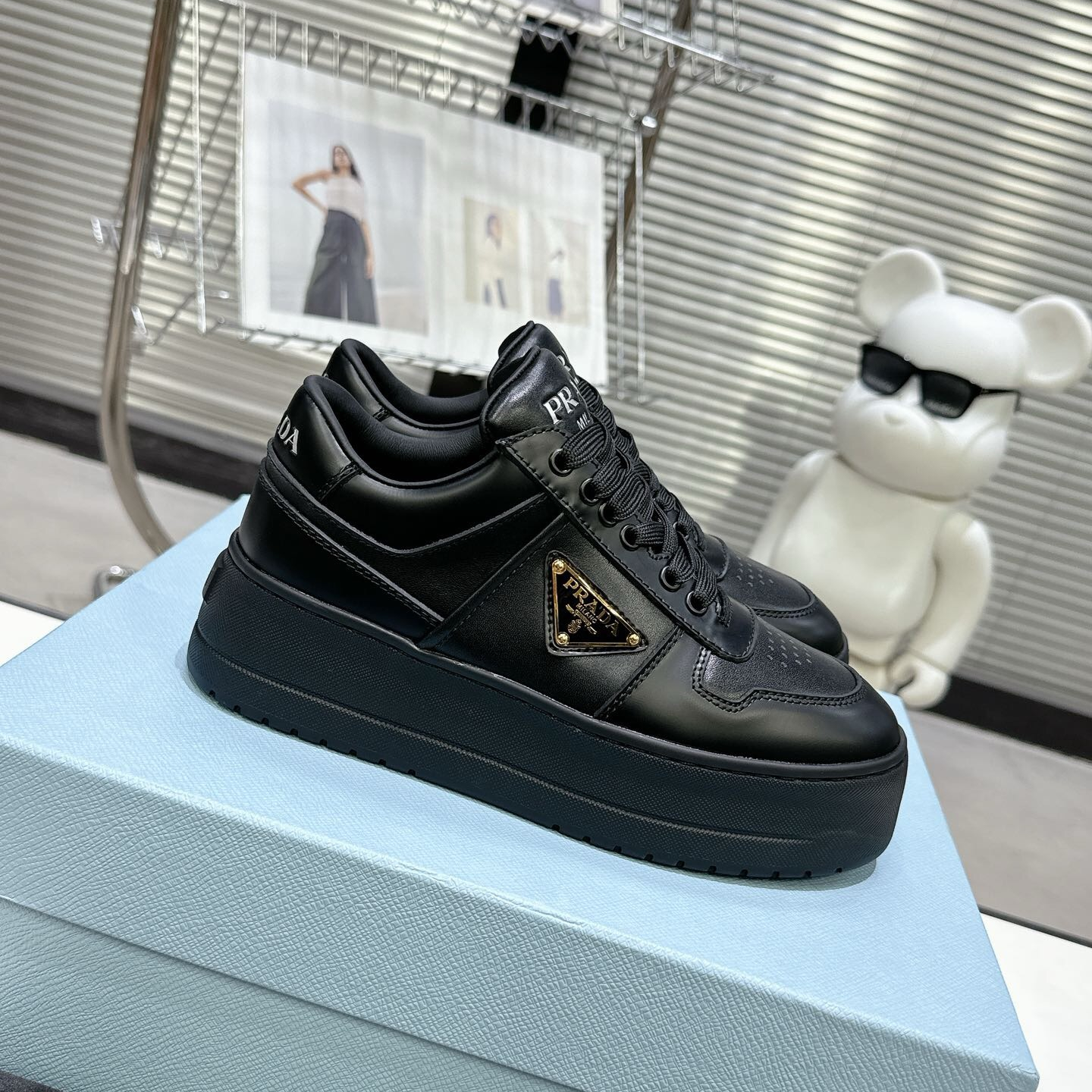 Prada 2024 New Downtown Bold leather sneaker Size 36-40