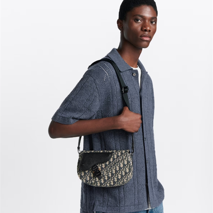 Dior Saddle Messenger Men Shoulder Bags Size 24.5*16.5*5.5cm