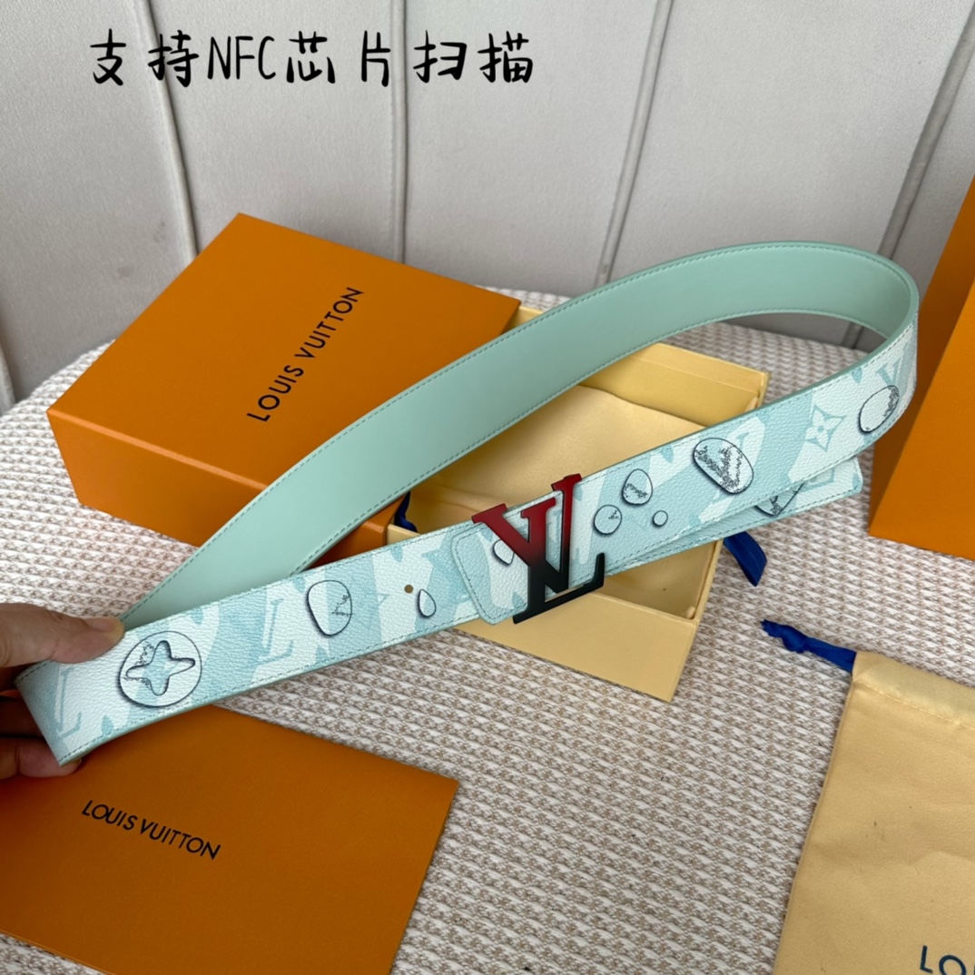 Louis Vuitton Men Belt Width 4cm