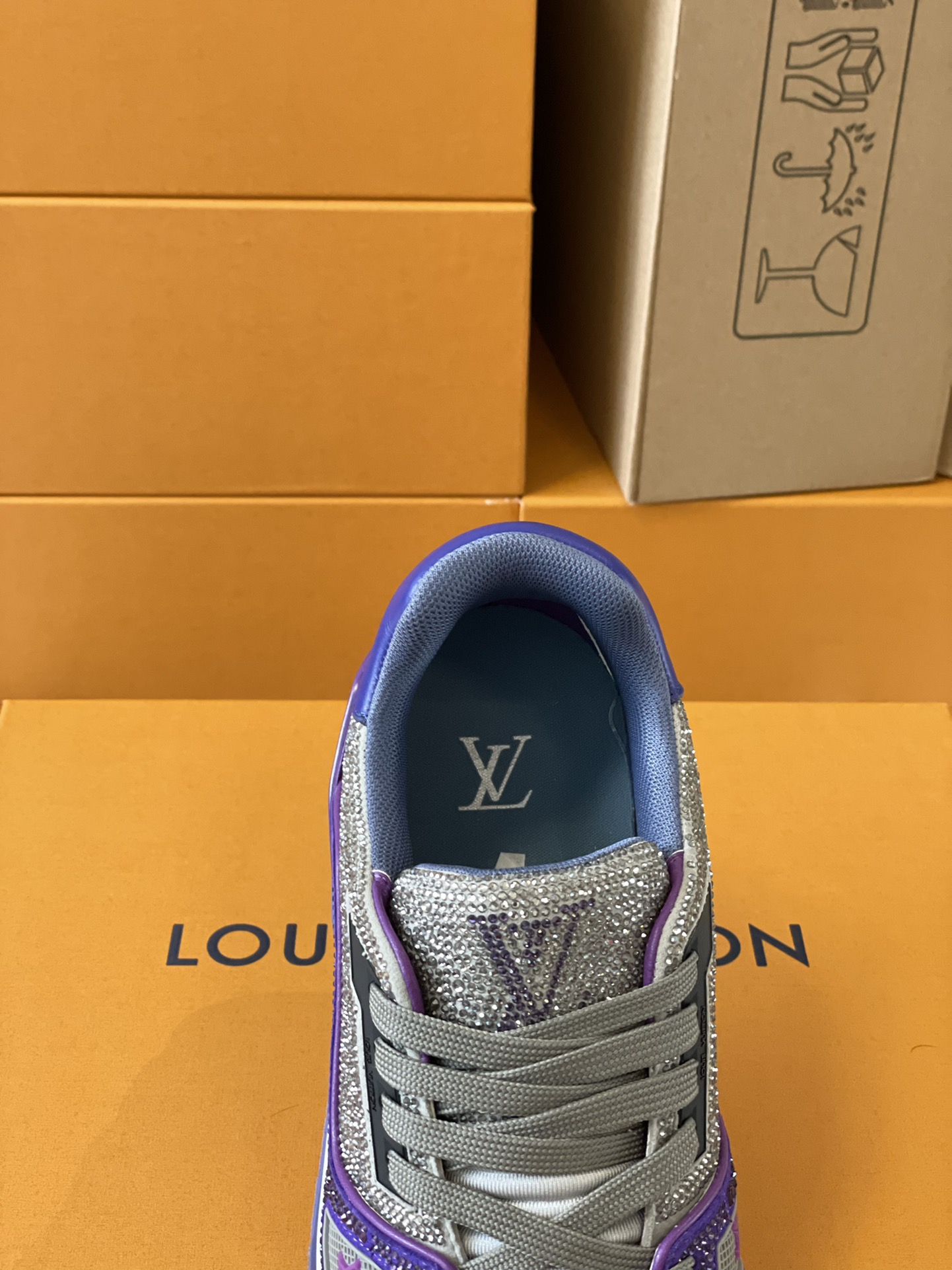 Louis Vuitton LV Trainer Diamond Sneaker Size 36-46