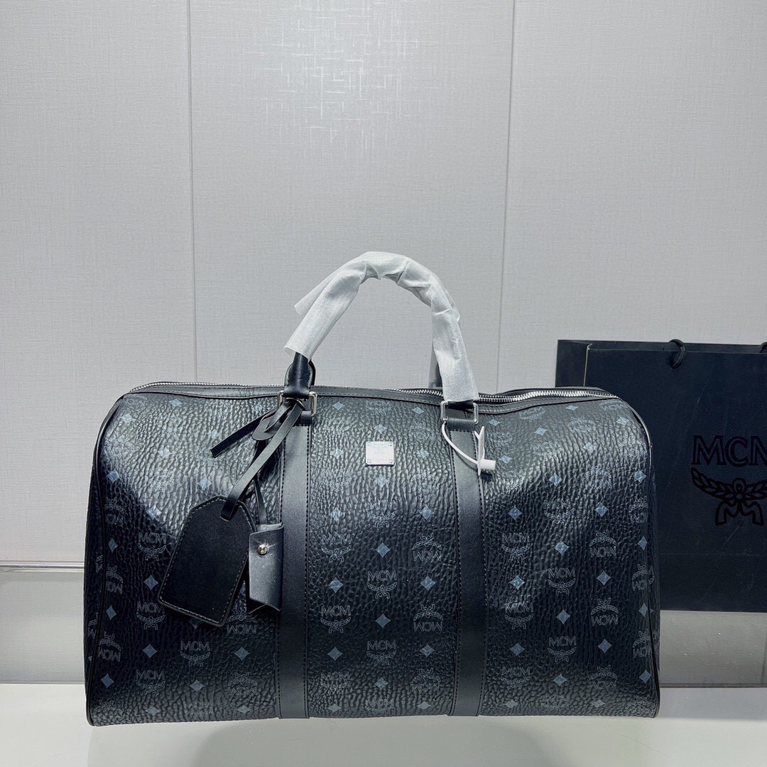 MCM Ottomar Weekender Bag in Visetos Size 45cm