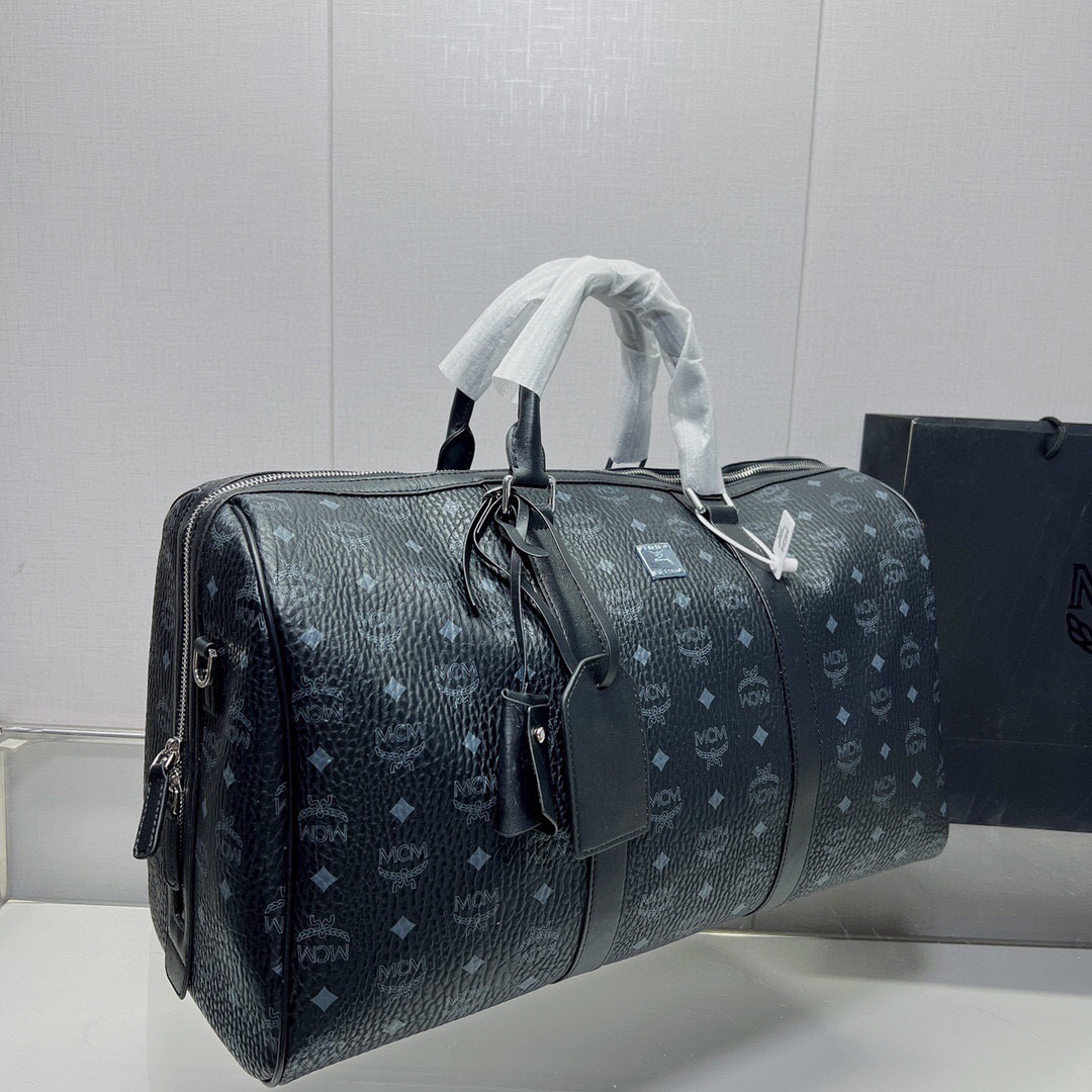 MCM Ottomar Weekender Bag in Visetos Size 45cm