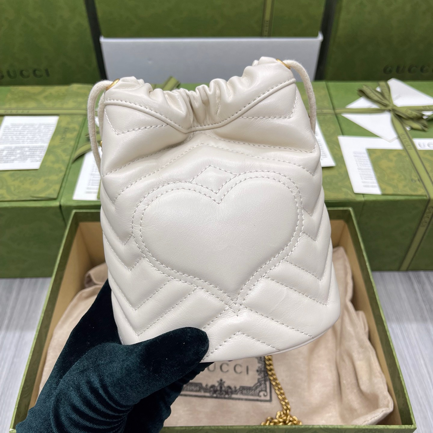 Gucci GG Marmont Bucket Bags For Women Size 17*13cm