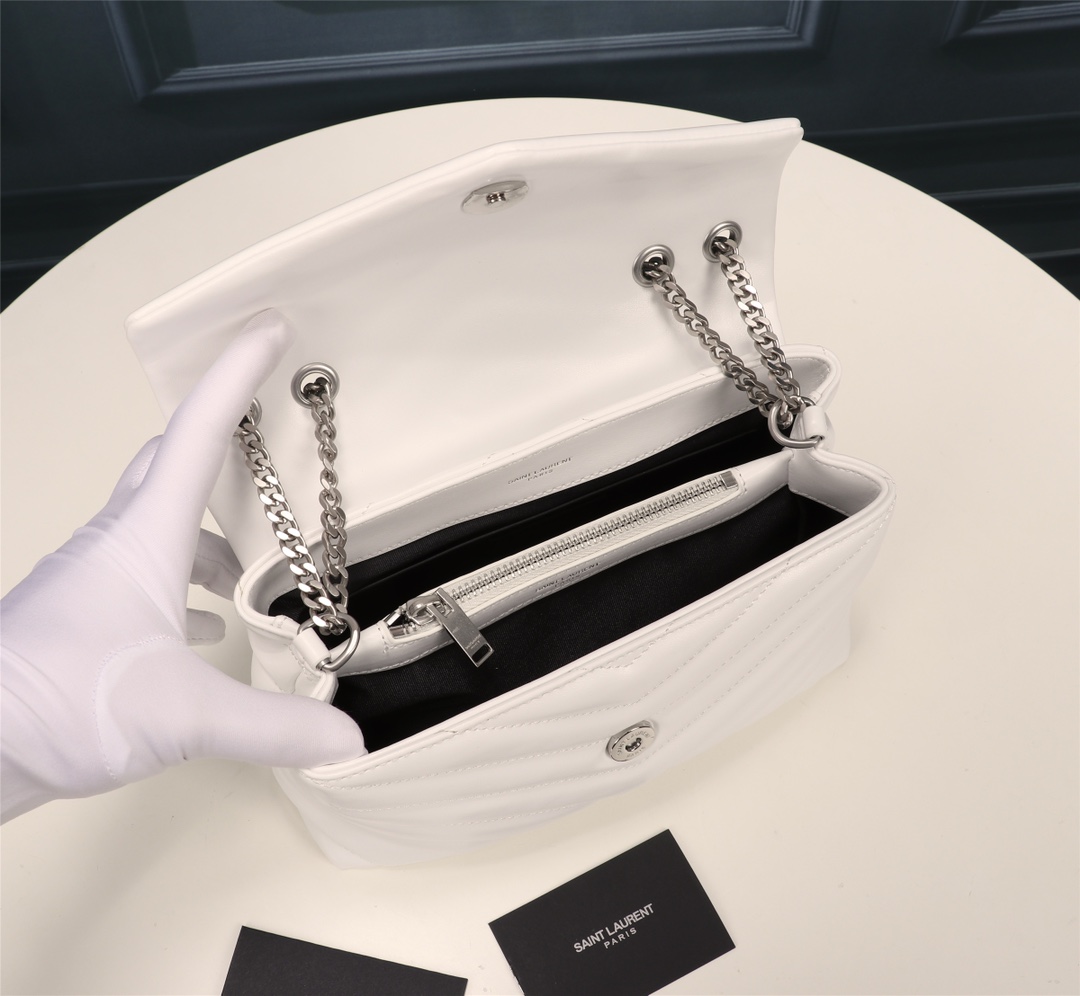 YSL Lou Lou Puffer Women Shoulder Bags Size 24cm