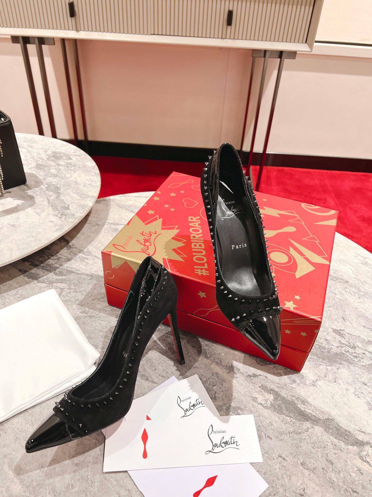 Christian Louboutin Duvette Spikes Pumps Size 35-41