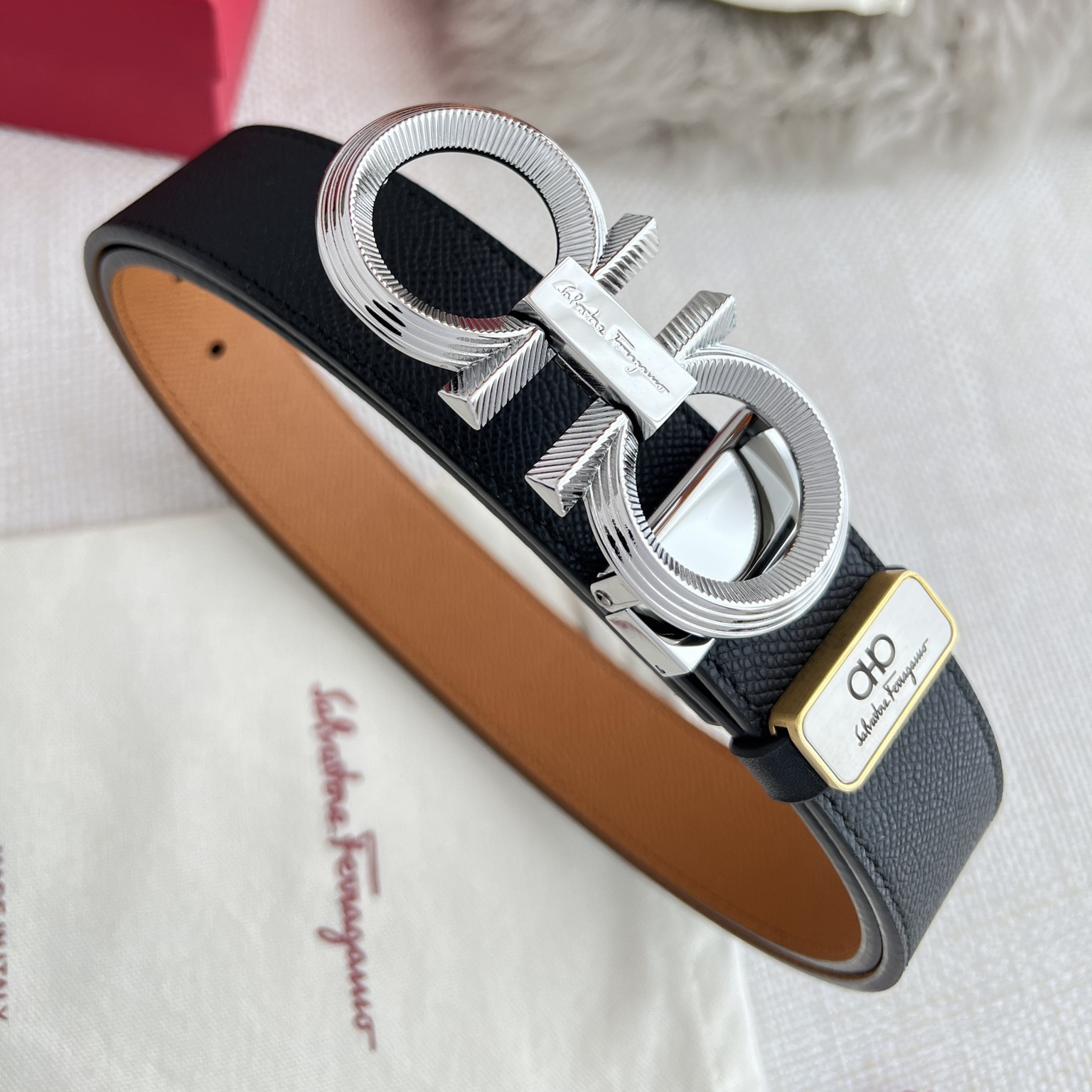 Ferragamo Men Belt Width 3.5cm
