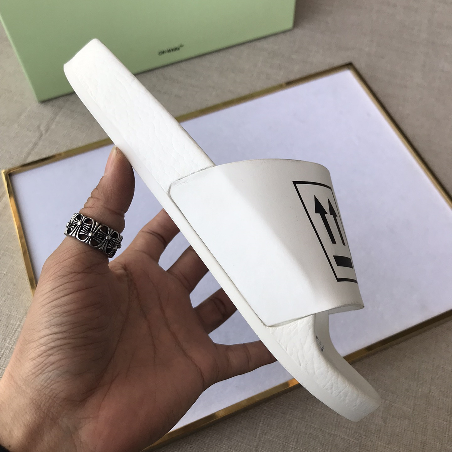 OFF White Mens Women Sandals Gr. 36-46