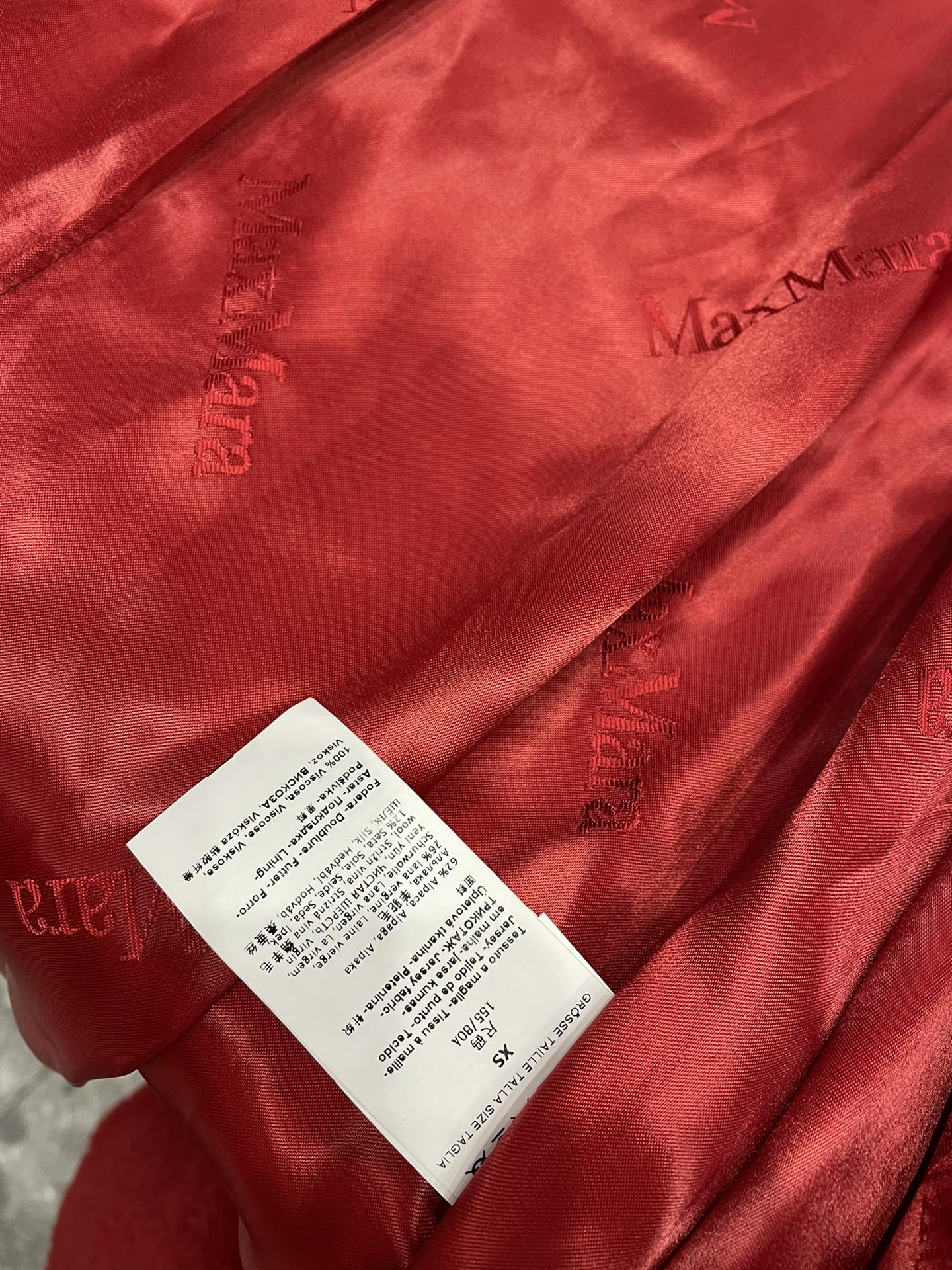 Max Mara Teddy fur long coat Size XS-M