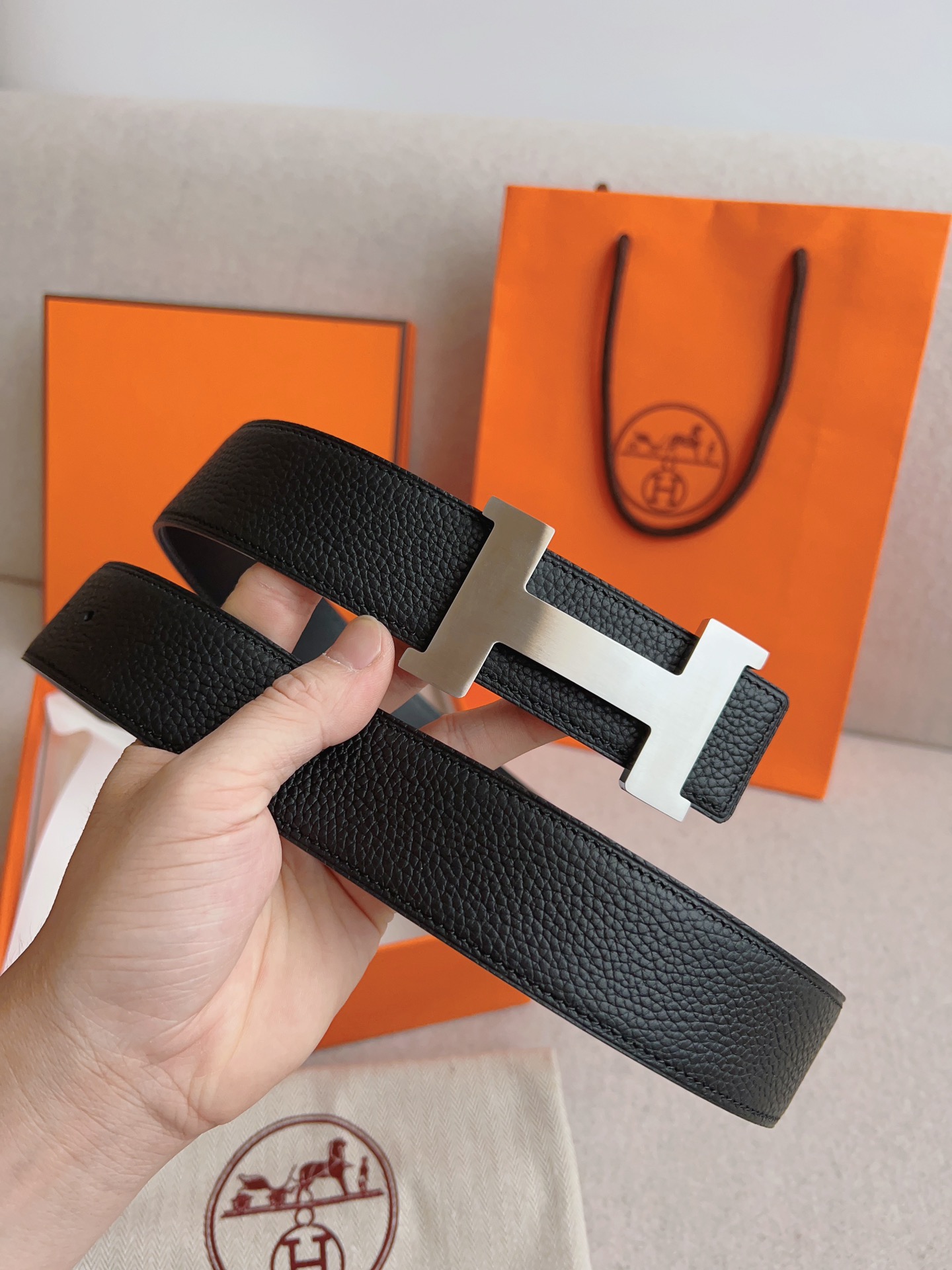 Hermes Men Belt Width 3.8cm