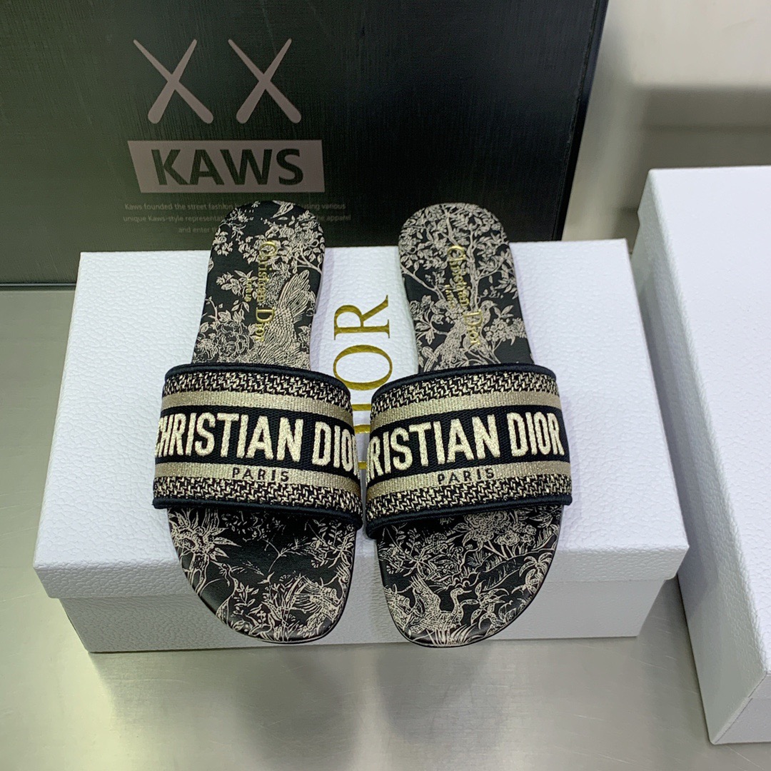 Dior Dway Slippers Size 35-41 8-Color