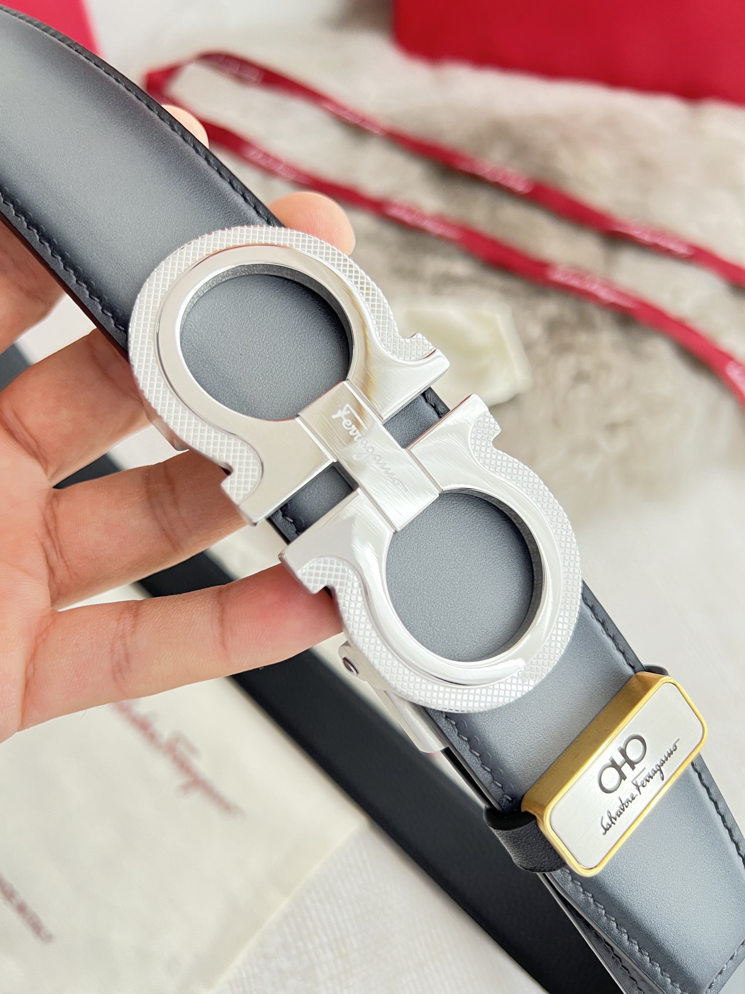 Ferragamo Men Belt Width 3.5cm