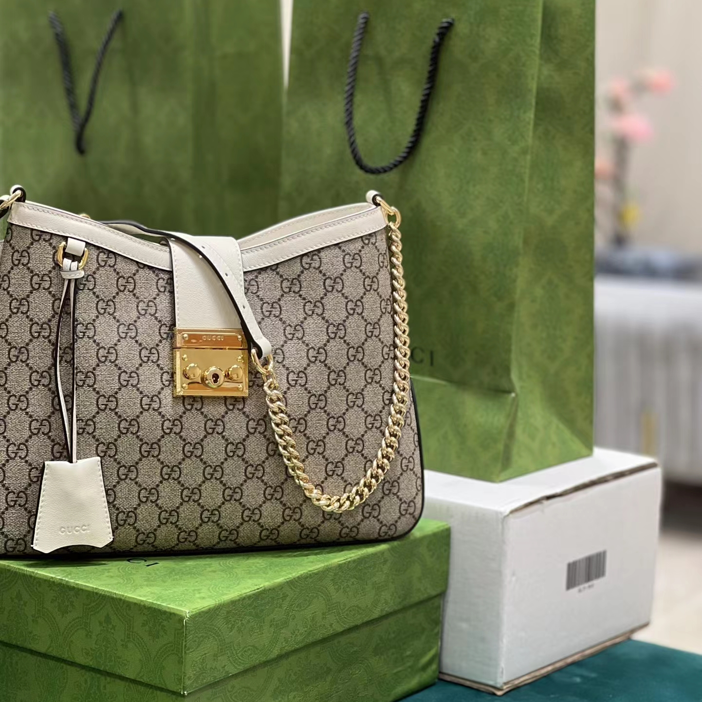 Gucci GG Ophidia GG Handbag for Women Size 32.5*24*5.5cm