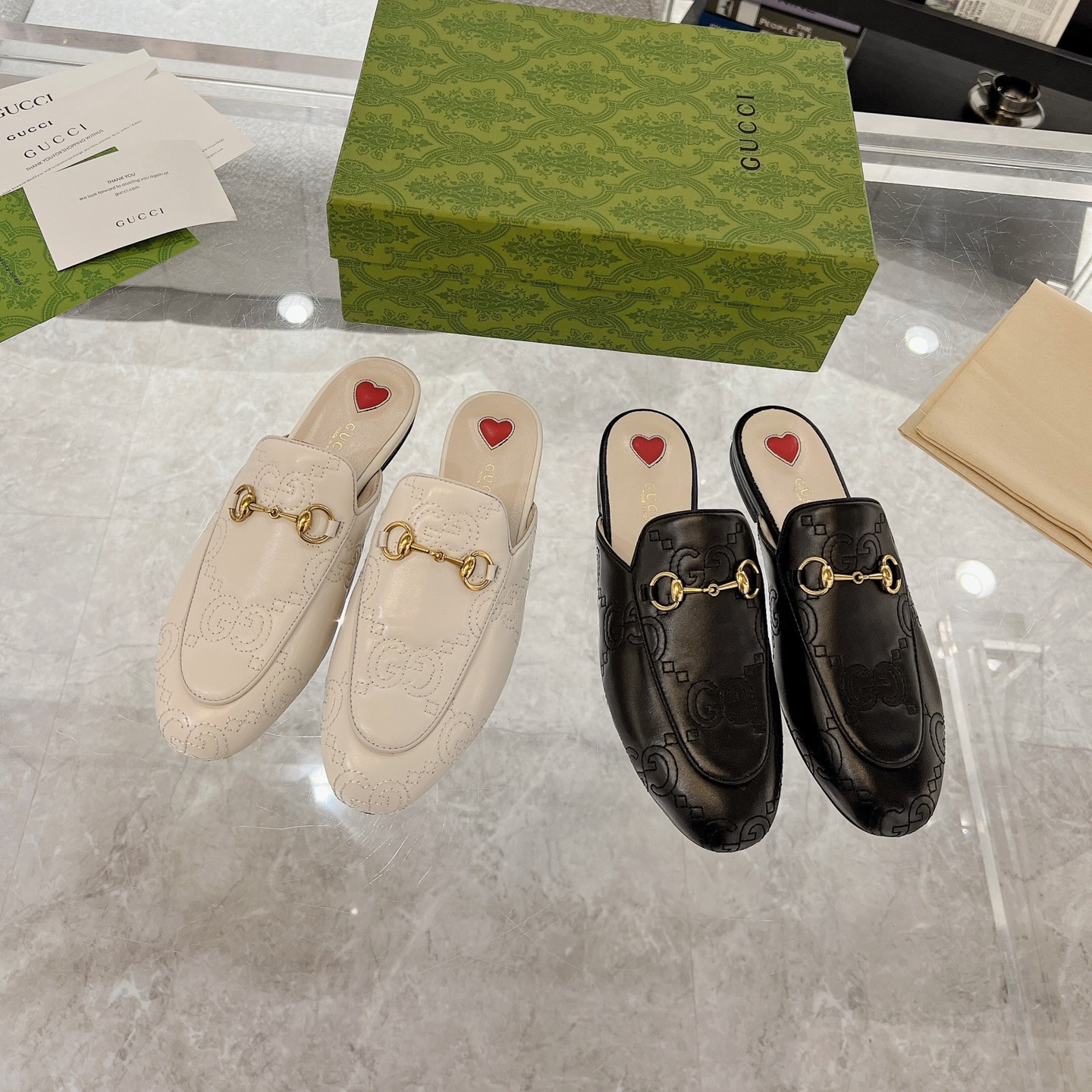 Gucci Princetown GG Slippers Size 35-40