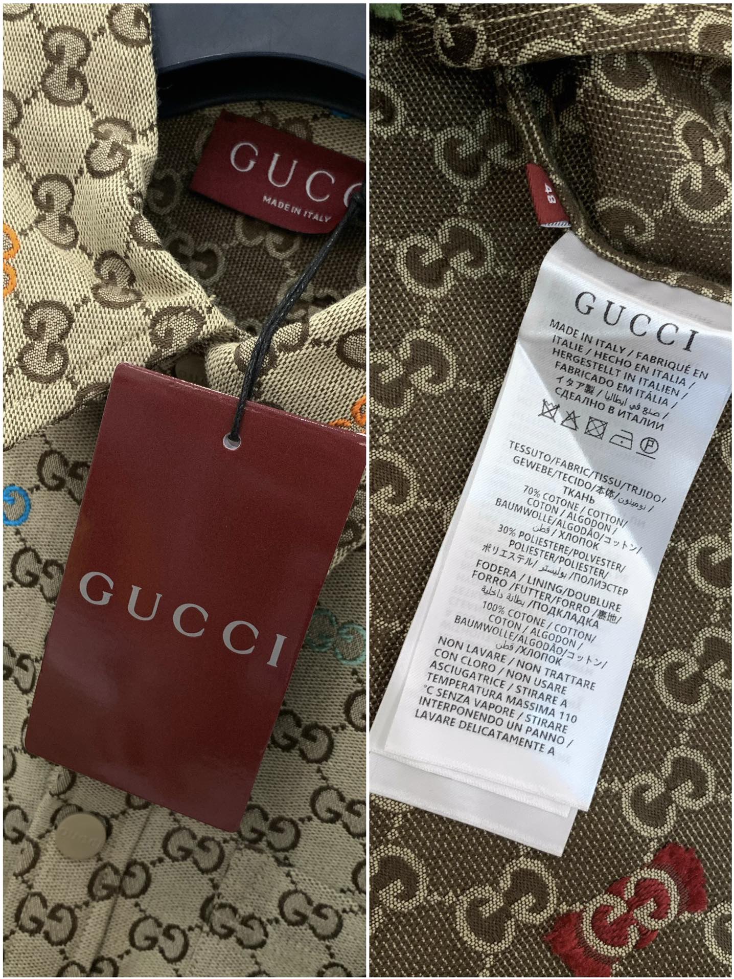 Gucci Unisex Jacket Size 46-52