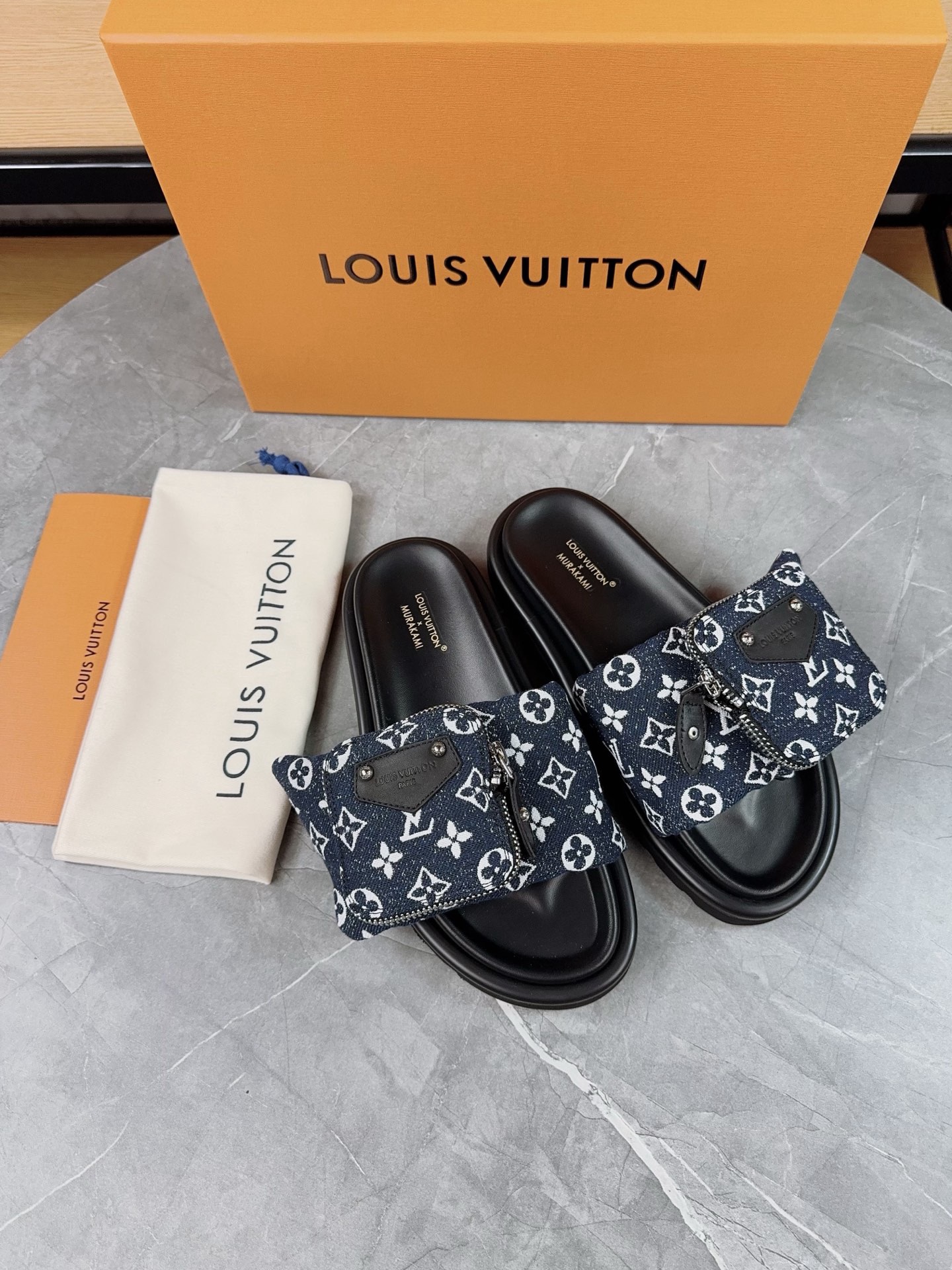 Louis Vuitton Pool Pillow Flat Comfort Slippers Size 36-46