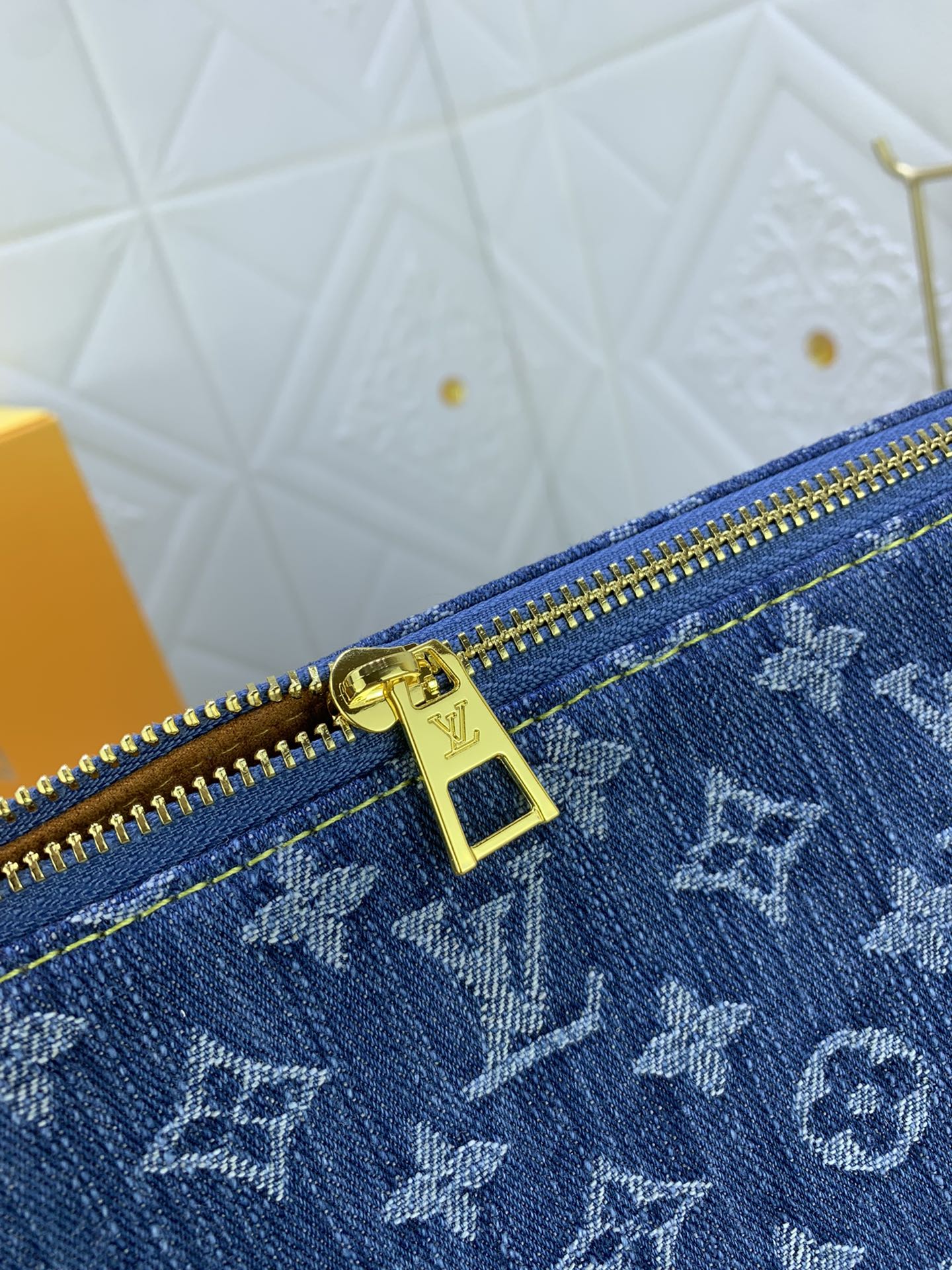 Louis Vuitton Monogram Coussin Denim Cowboy Shoulder Bags Size 34*24*12cm