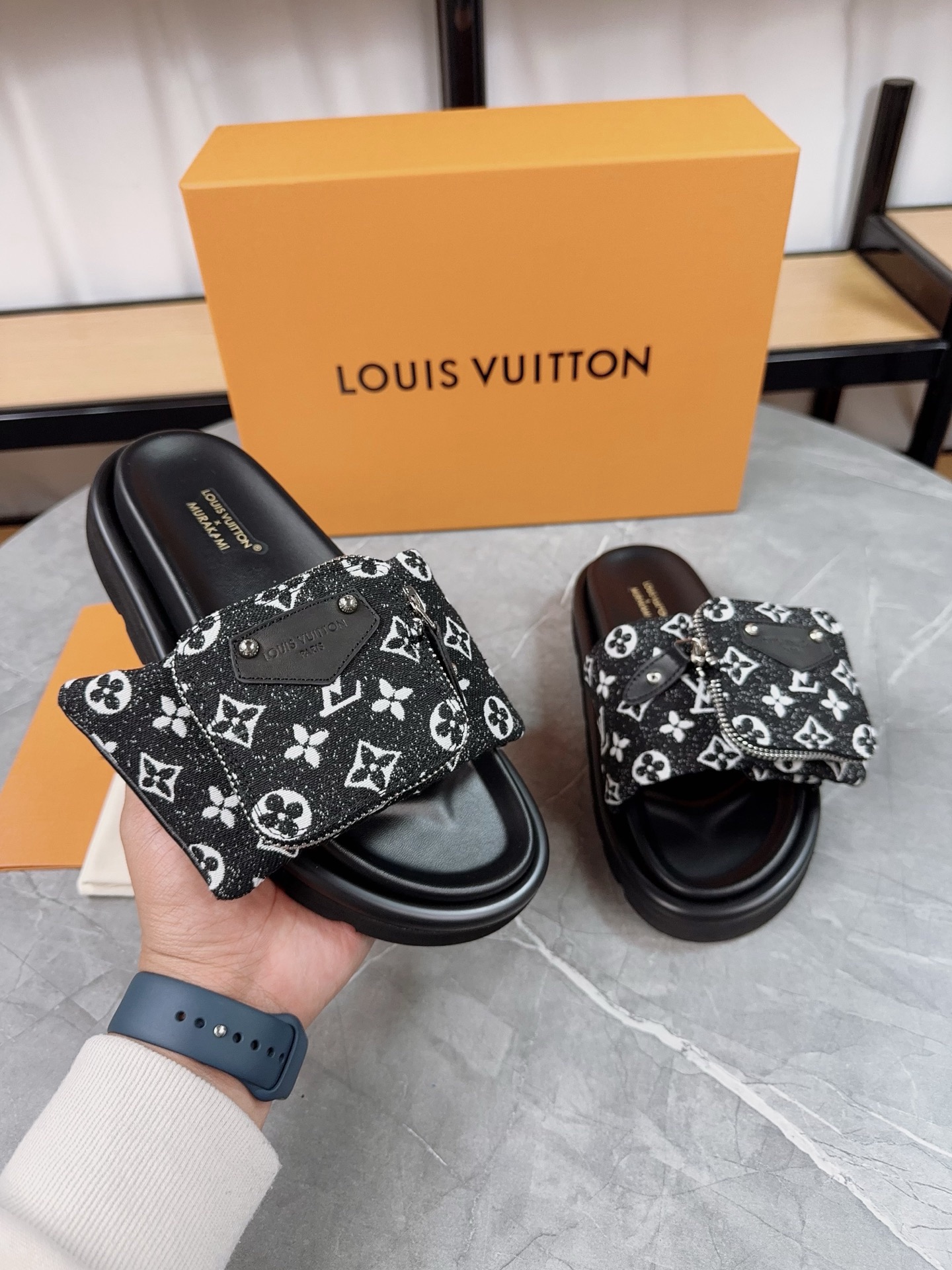 Louis Vuitton Pool Pillow Flat Comfort Slippers Size 36-46