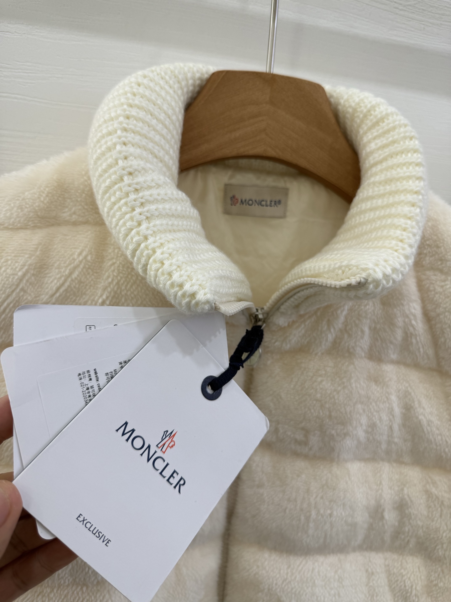 Moncler 25SS Teddy bear fur Women Down Jacket Size S-XL