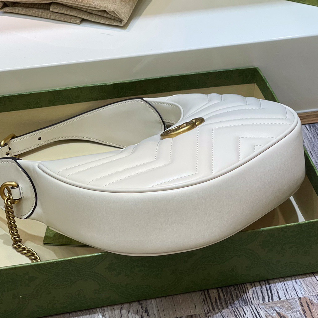Gucci GG Marmont Half-moon-shaped Bags for Women Size 21*11*5cm