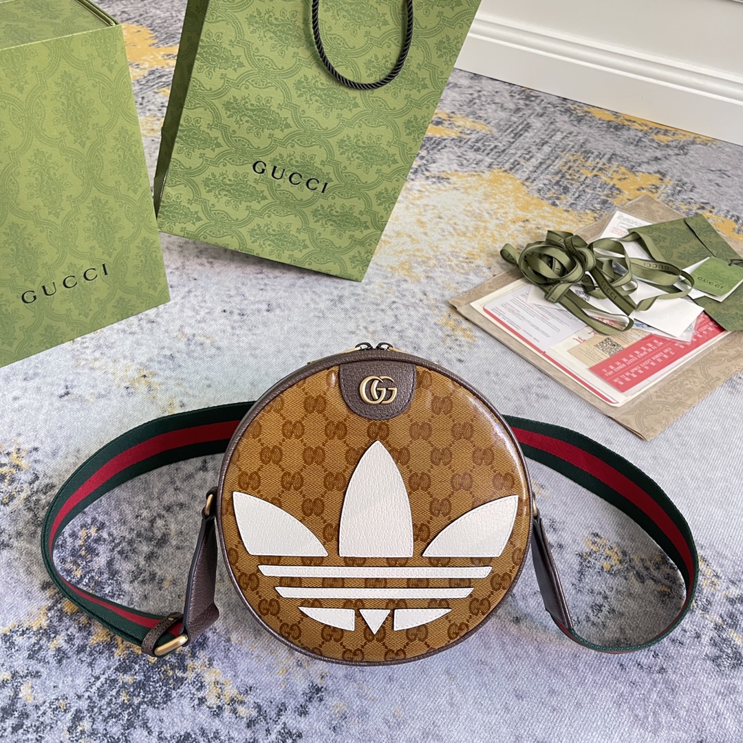 Gucci x Adidas Shoulder Bags 22*22*7cm