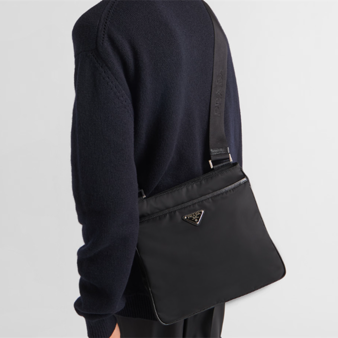 Prada 2VH118 Re-Nylon and Saffiano Leather Shoulder Bags Size 28*25*6cm