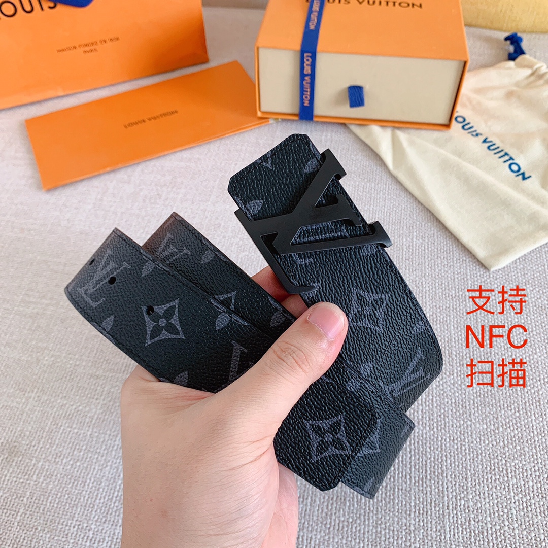 Louis Vuitton Men Belt Width 4cm