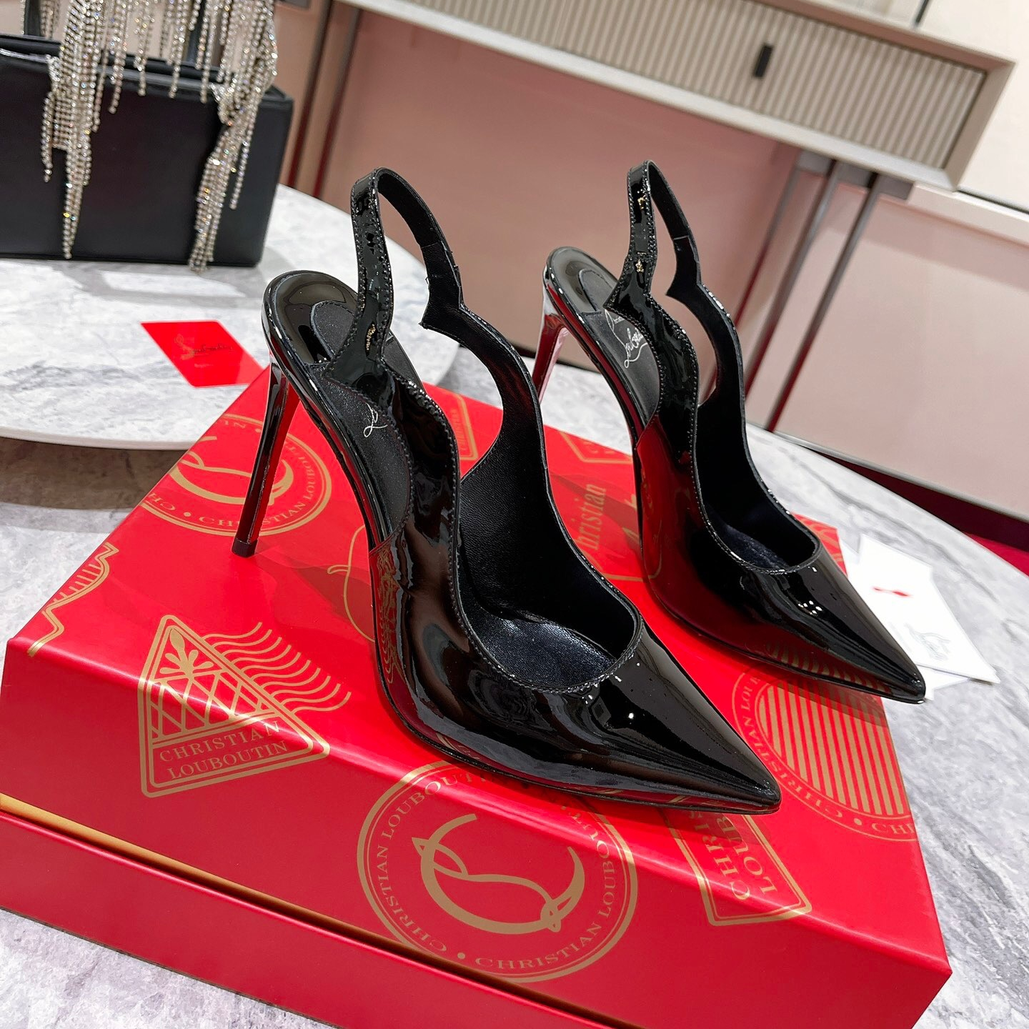 Christian Louboutin Hot Chick Sling Pumps Size 35-41 3-Color