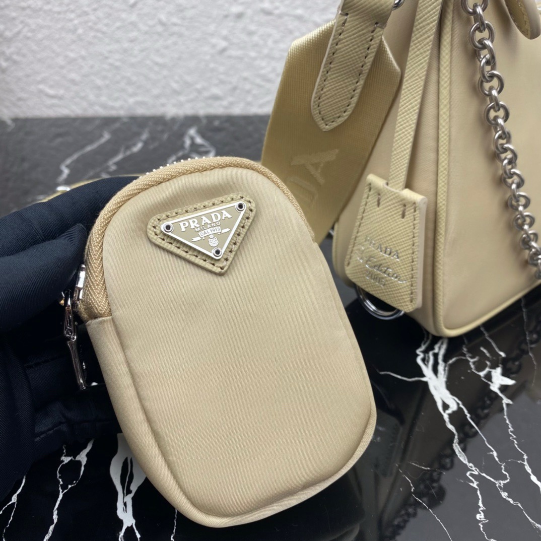 Prada 1BH204 Redition 2005 Women Bags Canvas 22*12*6cm