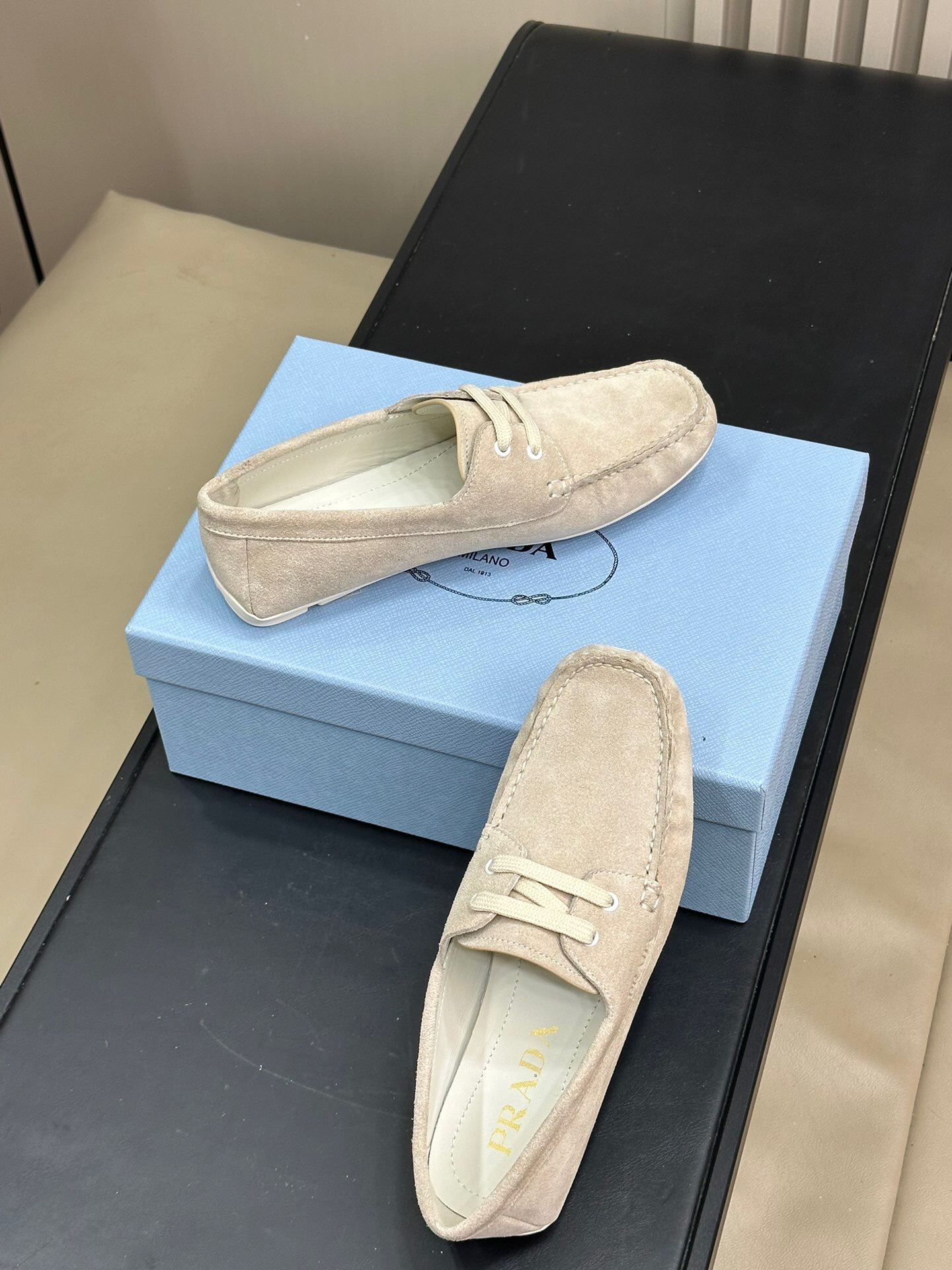 Prada Suede driving Shoes Loafers Size 36-41