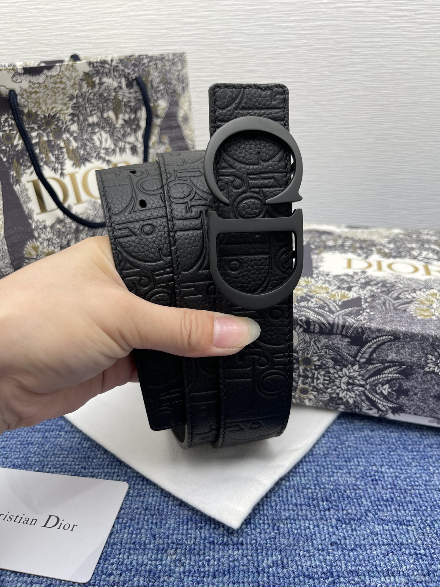 Dior Men Belt Width 3.5cm