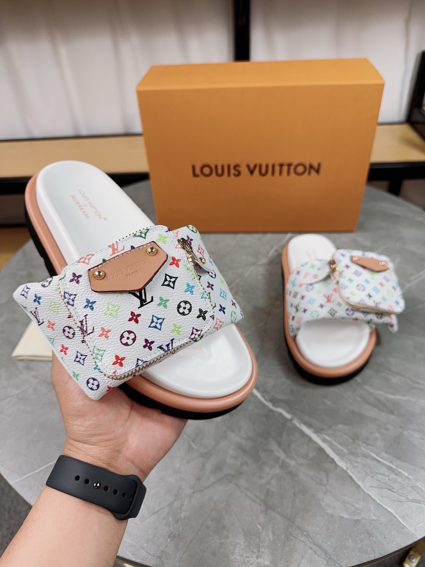 Louis Vuitton Pool Pillow Flat Comfort Slippers Size 36-46