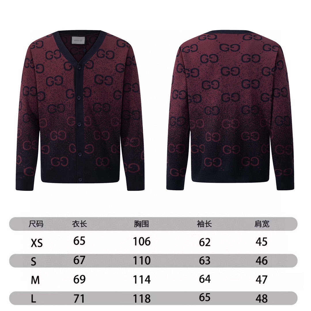 Gucci Unisex Knitwear Jacket Size S-XL