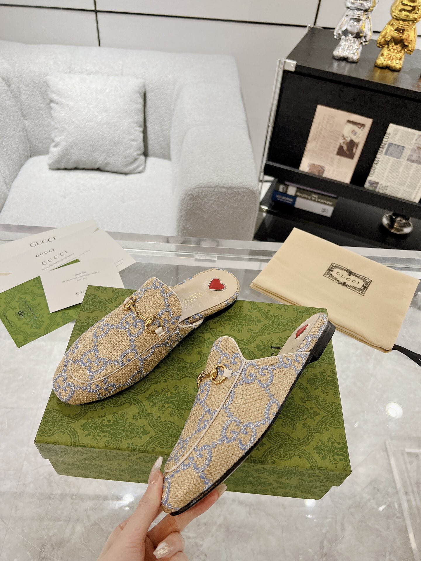 Gucci Princetown GG Slippers Size 35-40