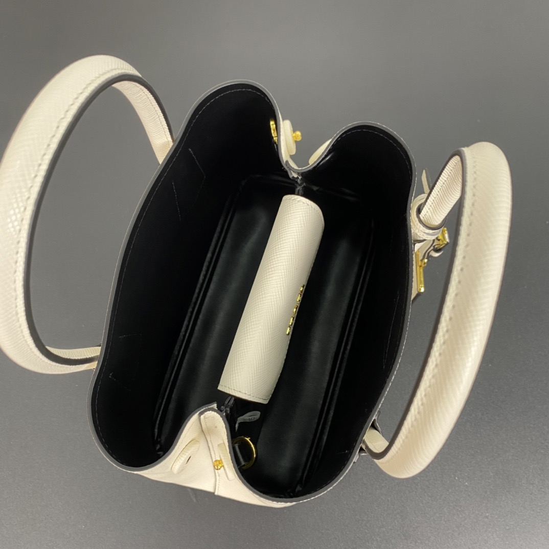 Prada 1BG443 Double Saffiano Leather Bags Size 25*18.5*12.5cm