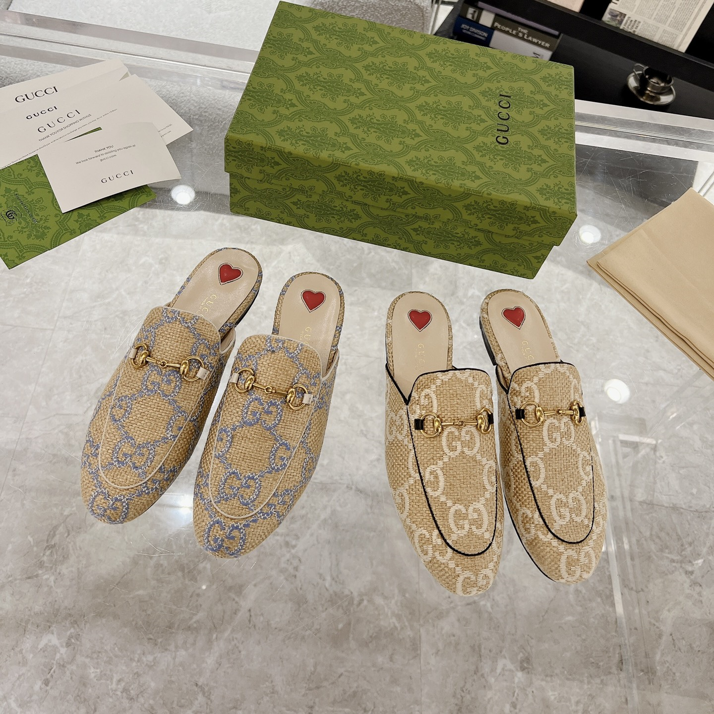 Gucci Princetown GG Slippers Size 35-40