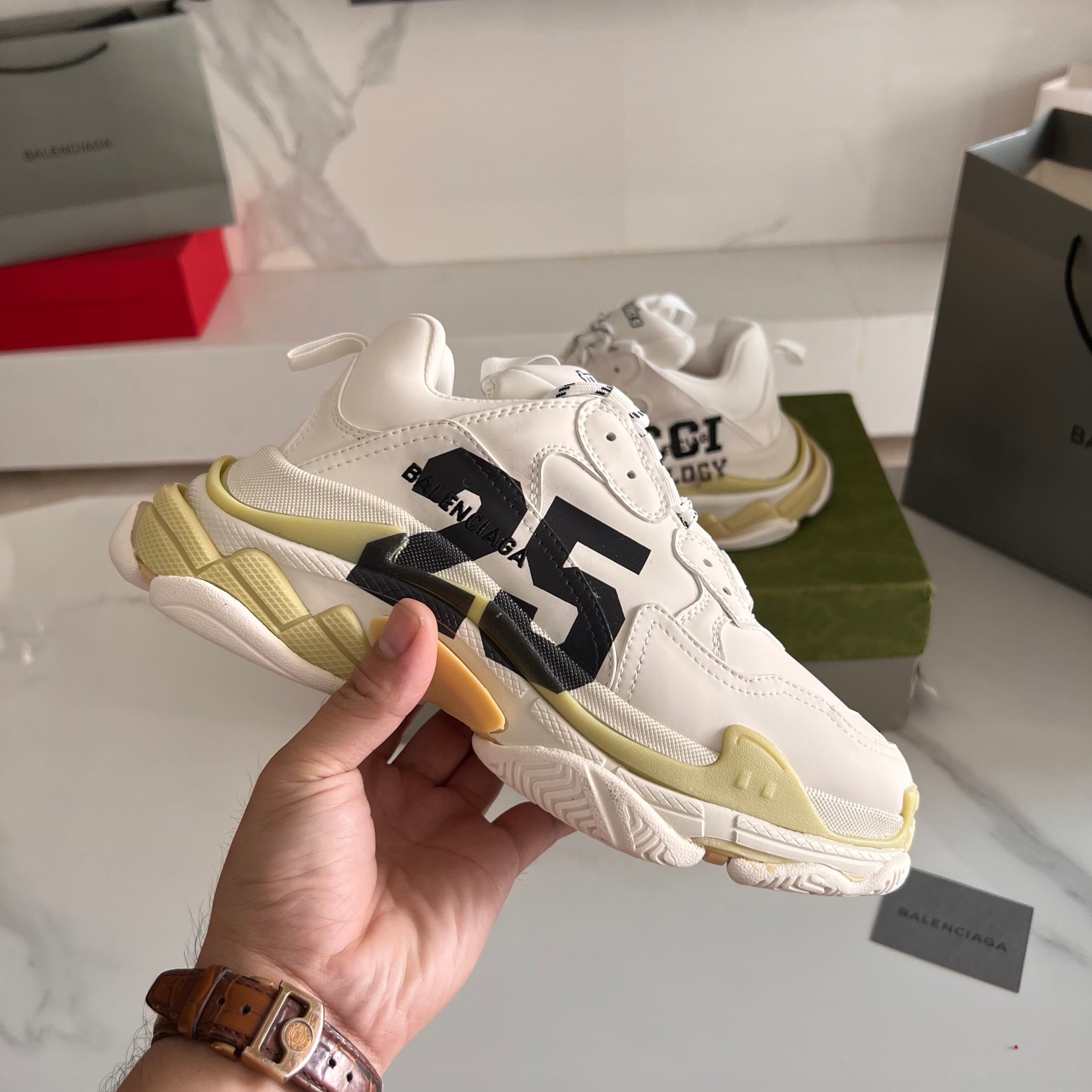 Balenciaga & Gucci Triple S Sneaker Unisex Size 35-45